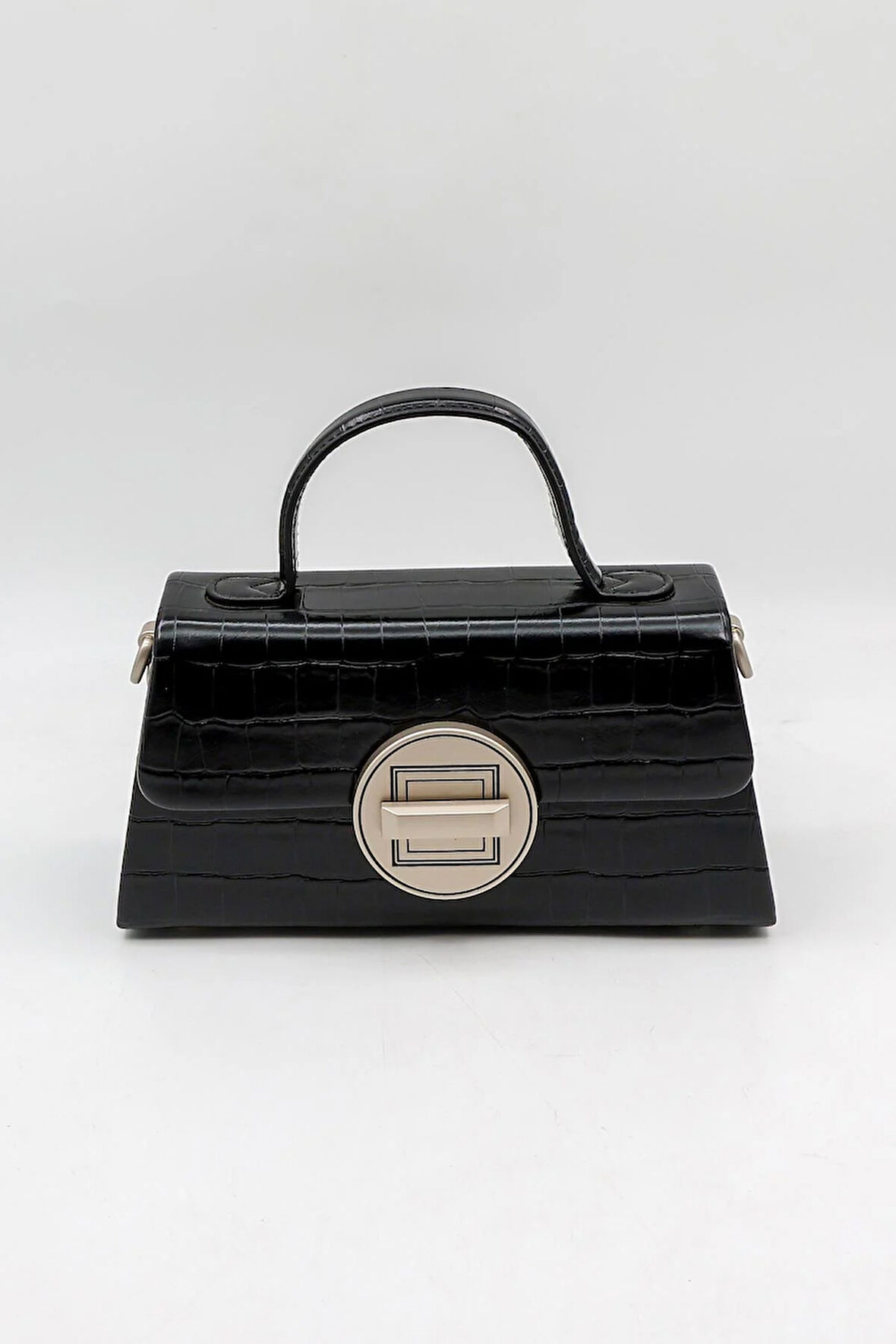 Kriste Bell Marka İthal Kroko Kadın Çanta KB909 Siyah