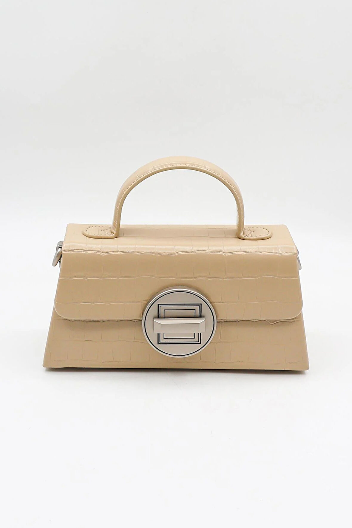 Kriste Bell Marka İthal Kroko Kadın Çanta KB909 Bej