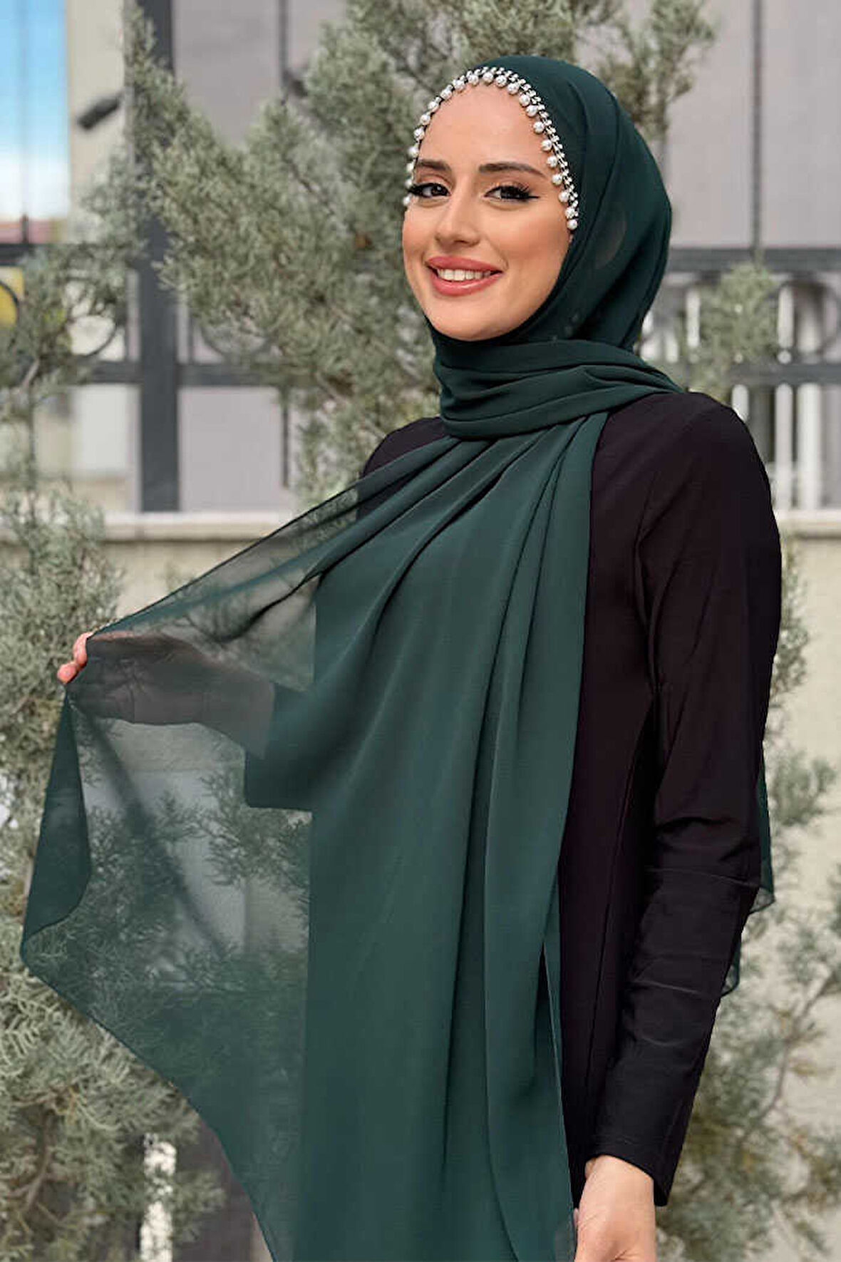 İncili Şal 2028 Zümrüt