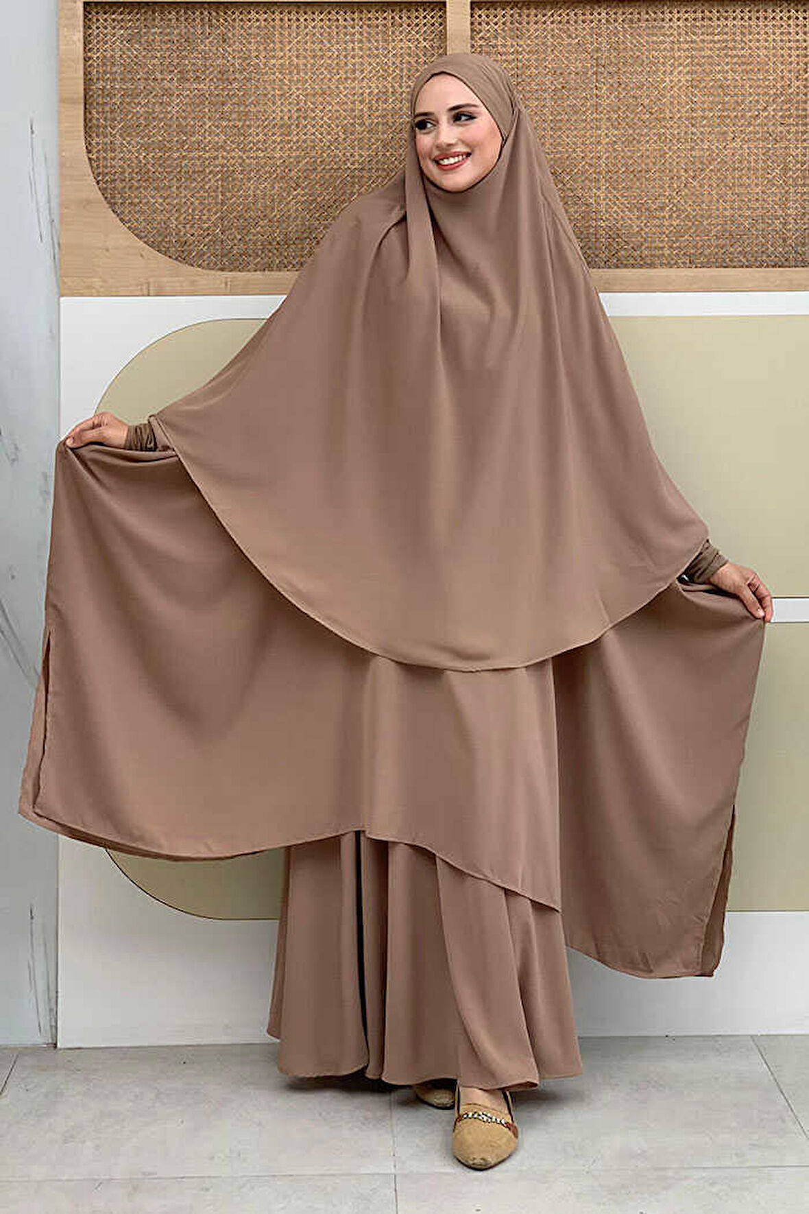 Sufleli Cilbab 6024 Vizon