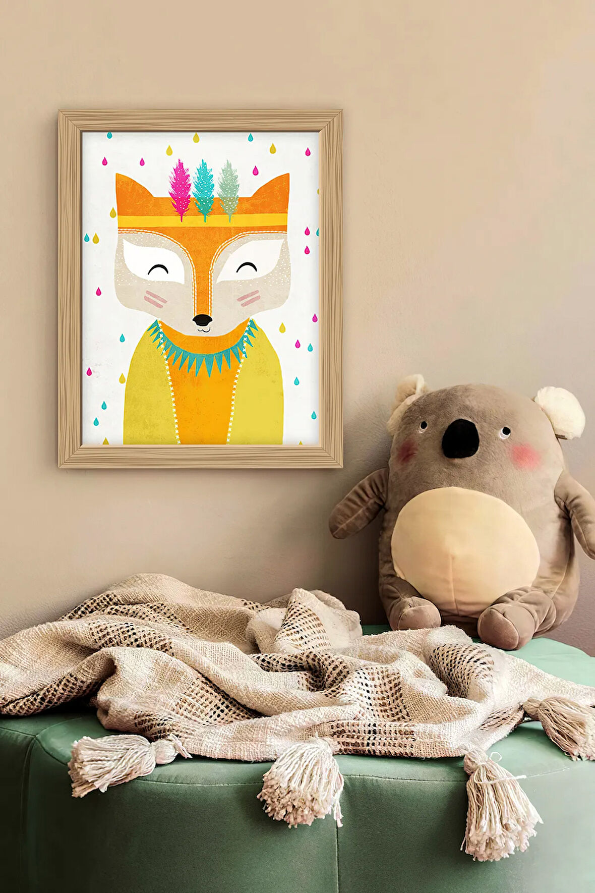 Tek Parça Çerçeve Görünümlü Mdf Tablo - 1SMKIDSARTAVESSA2