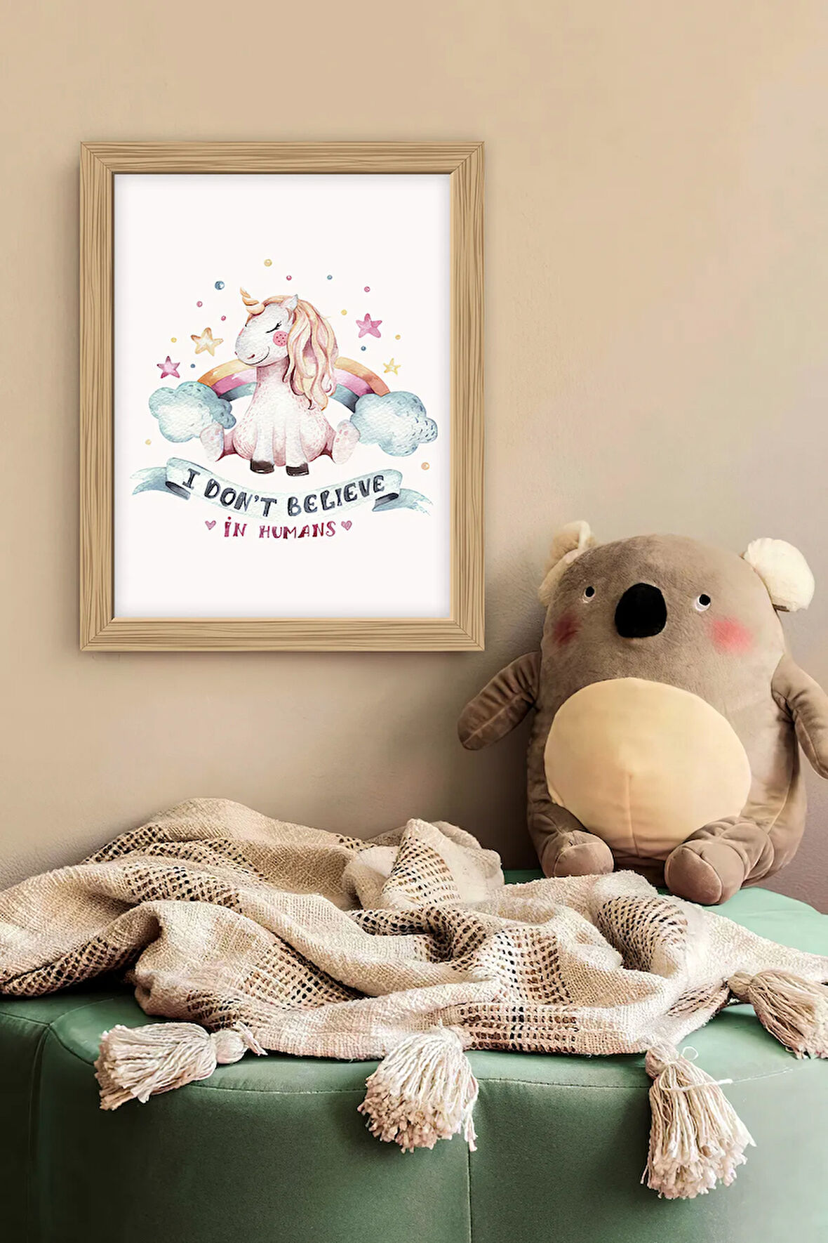 Tek Parça Çerçeve Görünümlü Mdf Tablo - 1SMKIDSARTAVESSA4