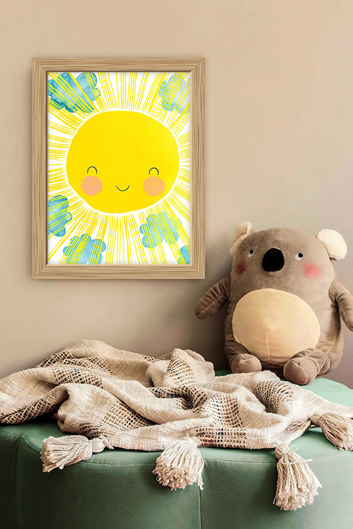 Tek Parça Çerçeve Görünümlü Mdf Tablo - 1SMKIDSARTAVESSA6