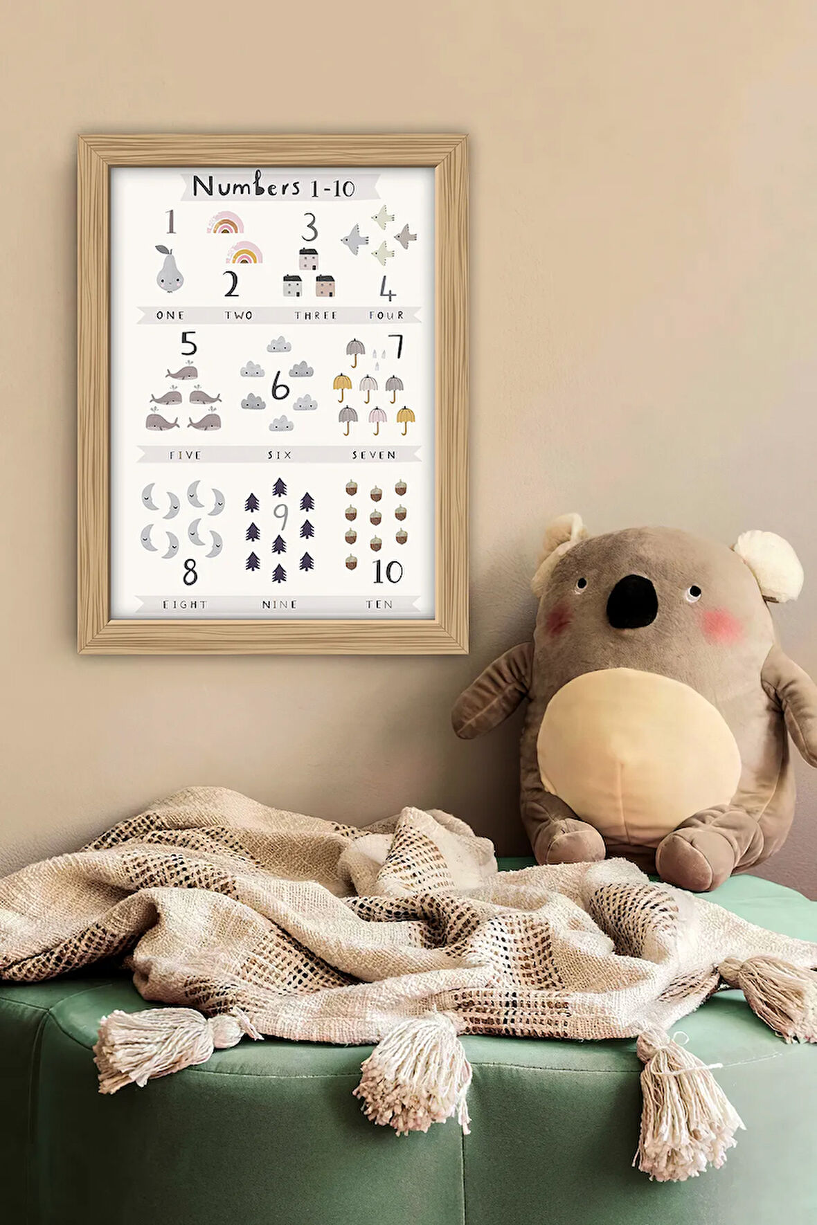 Tek Parça Çerçeve Görünümlü Mdf Tablo - 1SMKIDSARTAVESSA17