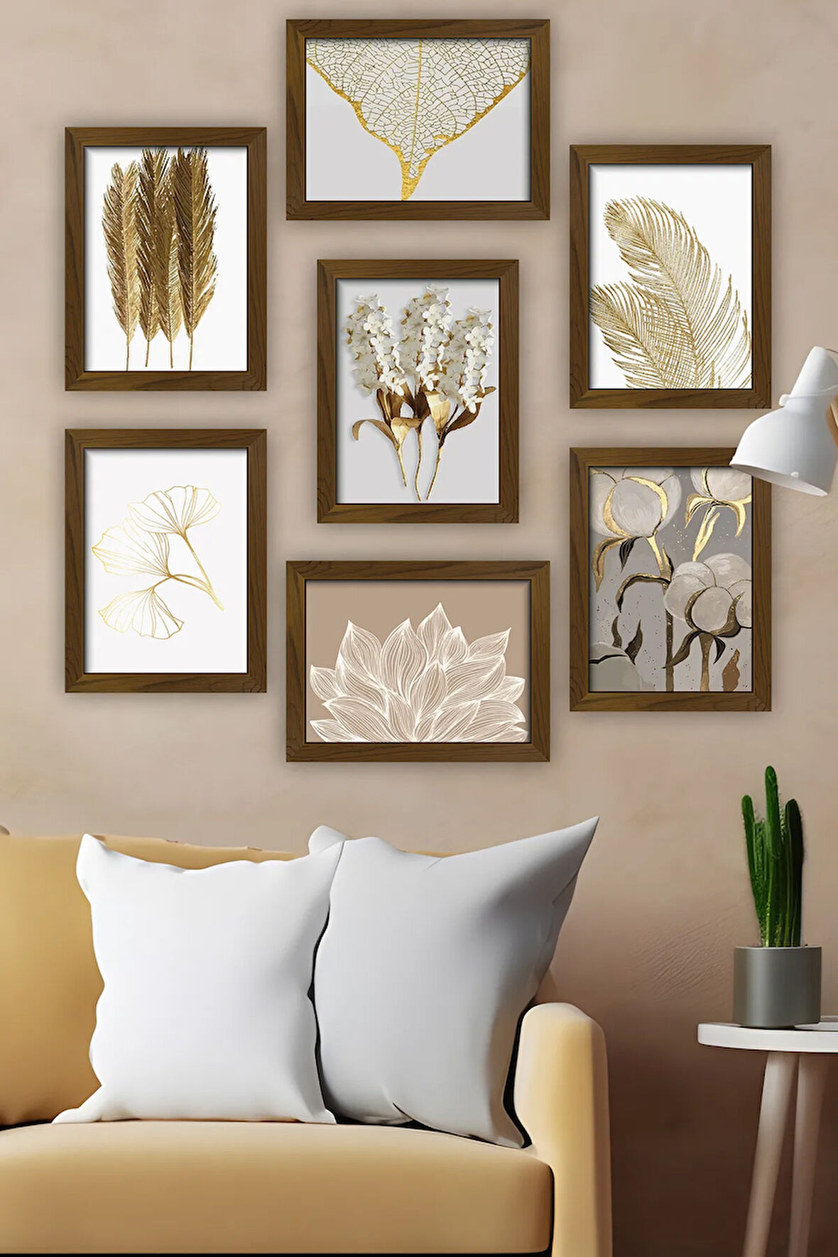 7 Parça Çerçeve Görünümlü Mdf Tablo Seti - 7ARTAVESSA5