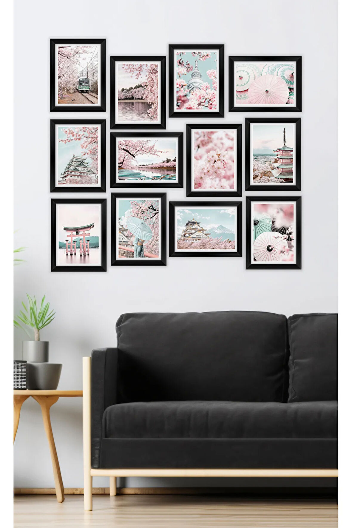 12 Parça Çerçeve Görünümlü Mdf Tablo Seti - 12ARTAVESSA18