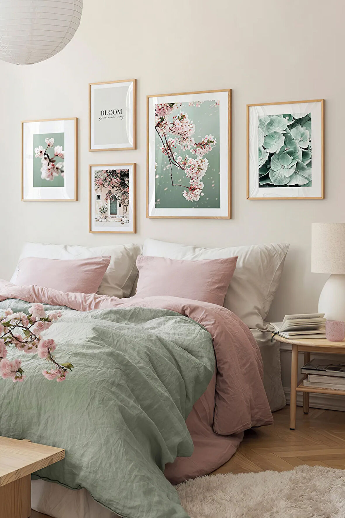 5 Parça Ahşap Çerçeve Görünümlü Mdf Tablo Seti - ARTAVESSAYSLMSTKO23