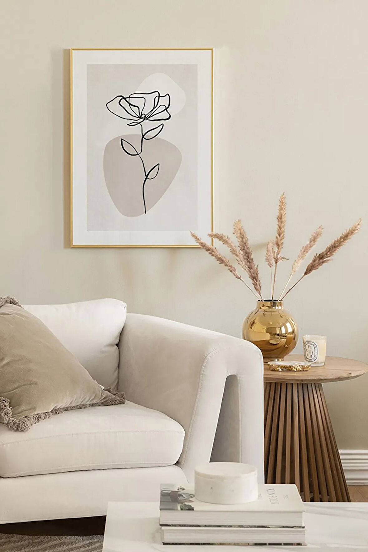 Tek Parça Çerçeve Görünümlü Mdf Tablo - TEKHAMMDF68