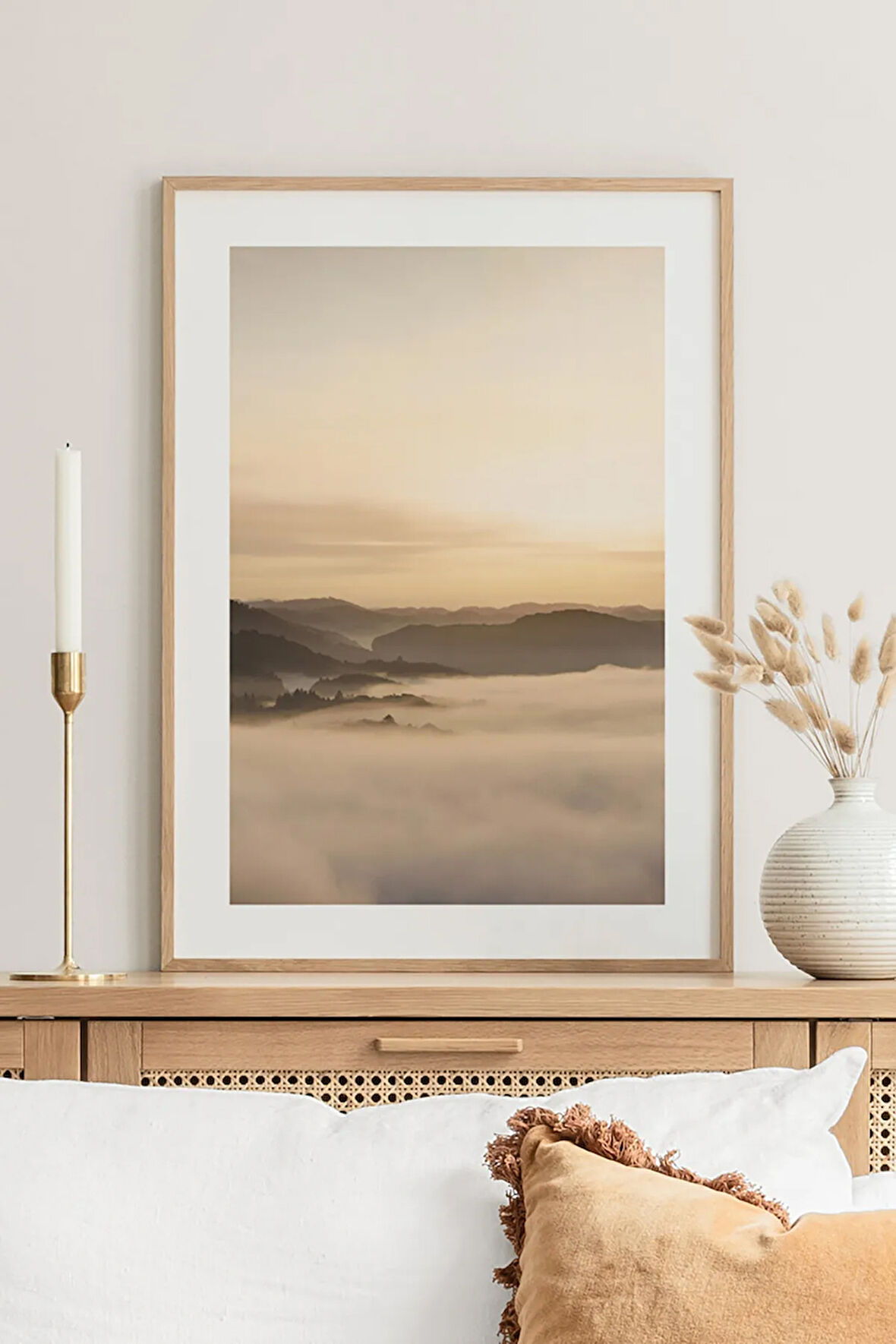 Tek Parça Çerçeve Görünümlü Mdf Tablo - TEKHAMMDF124