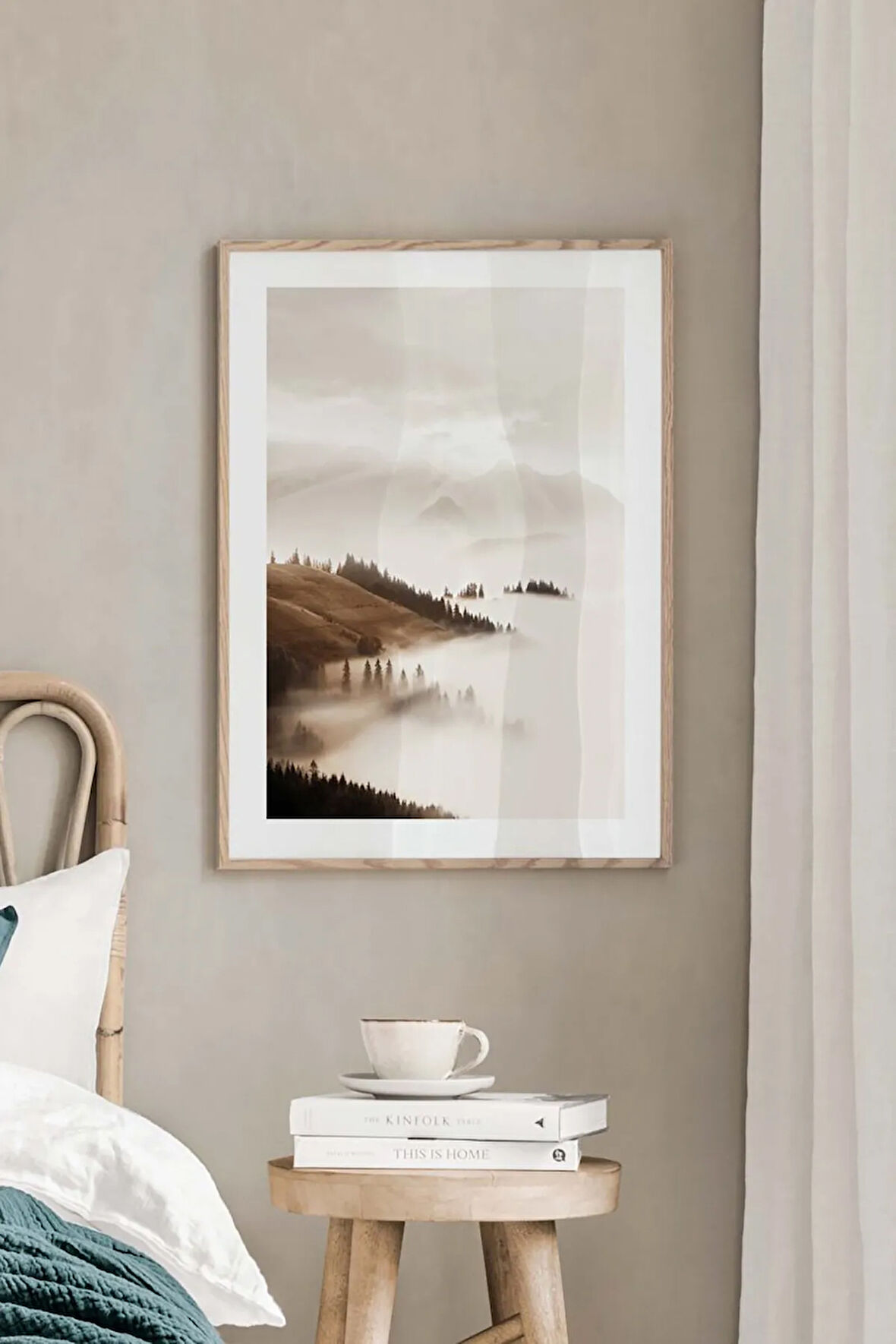 Tek Parça Çerçeve Görünümlü Mdf Tablo - TEKHAMMDF130