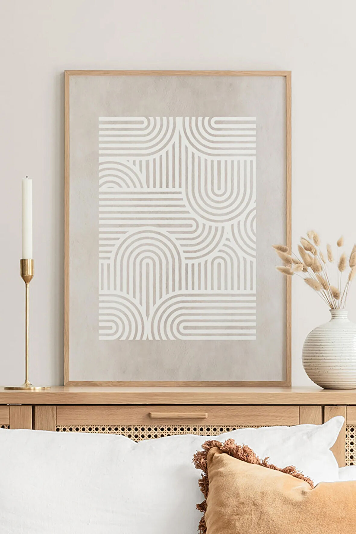 Tek Parça Ahşap Çerçeveli Poster Tablo - TEKHAMCERCEVE141