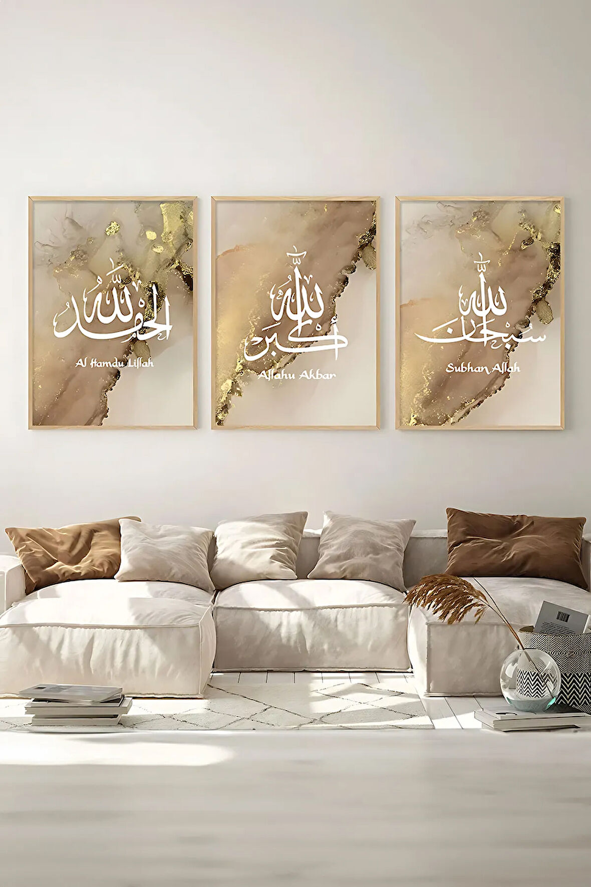 3 Parça Çerçeve Görünümlü Mdf Tablo Seti - ARTSYCLLCT1