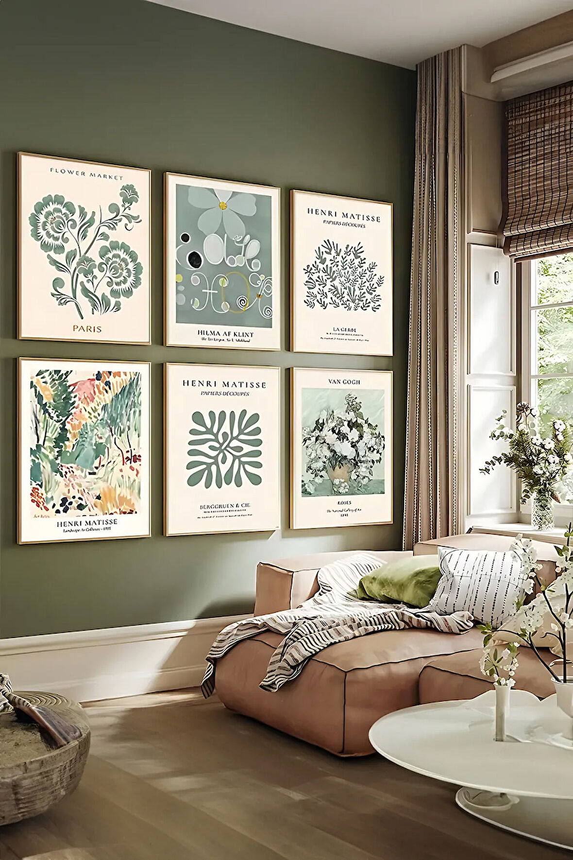 6 Parça Çerçeve Görünümlü Mdf Tablo Seti - ARTSYCLLCT10