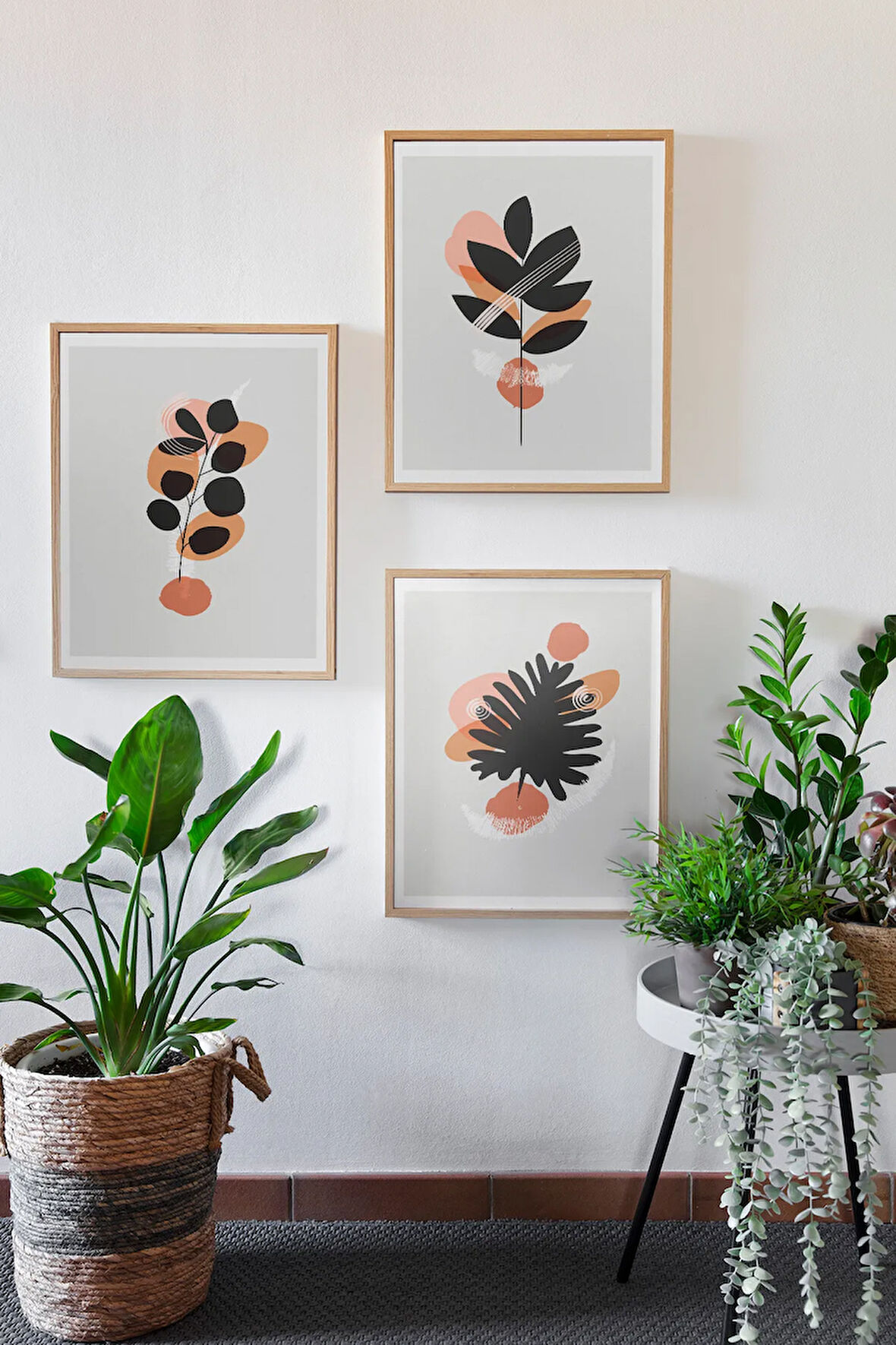 Gerçek Ahşap Çerçeveli 3 Parça 3D Poster Tablo Seti - 3DARTSOHOSET116