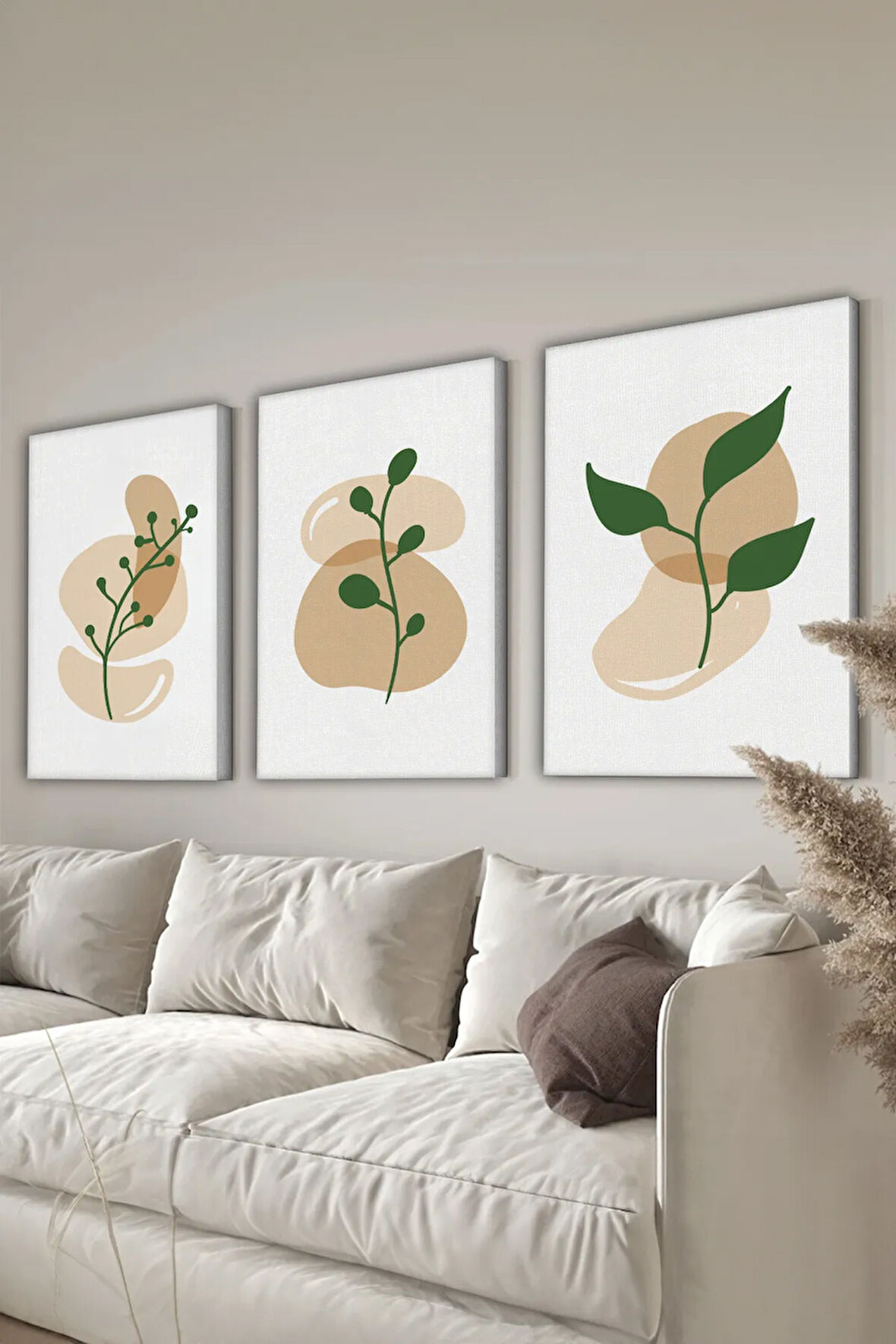 Dekoratif 3 Parça Kanvas Tablo - 3CNVS20