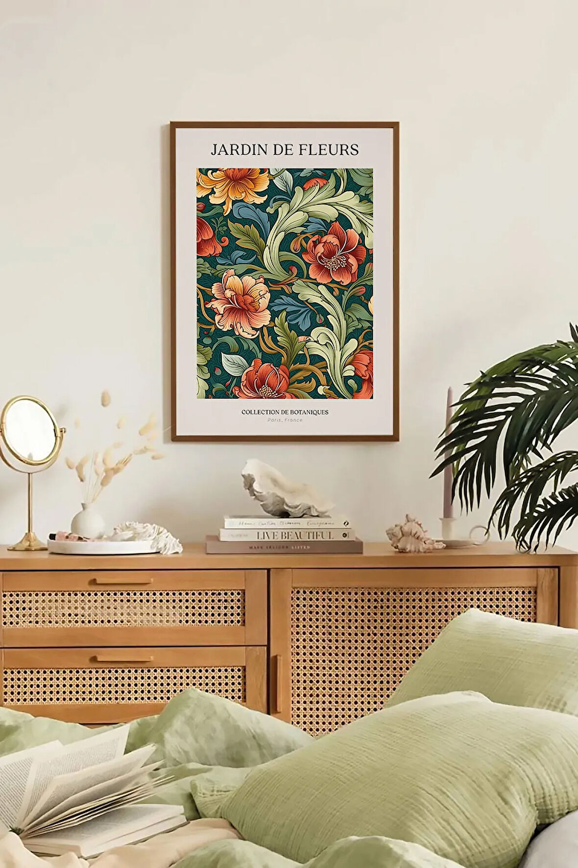 Tek Parça Kahverengi Gerçek Ahşap Çerçeveli Tablo Seti - Model 8