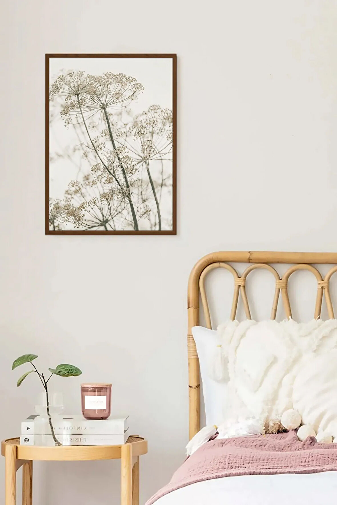 Tek Parça Kahverengi Gerçek Ahşap Çerçeveli Tablo Seti - Model 22