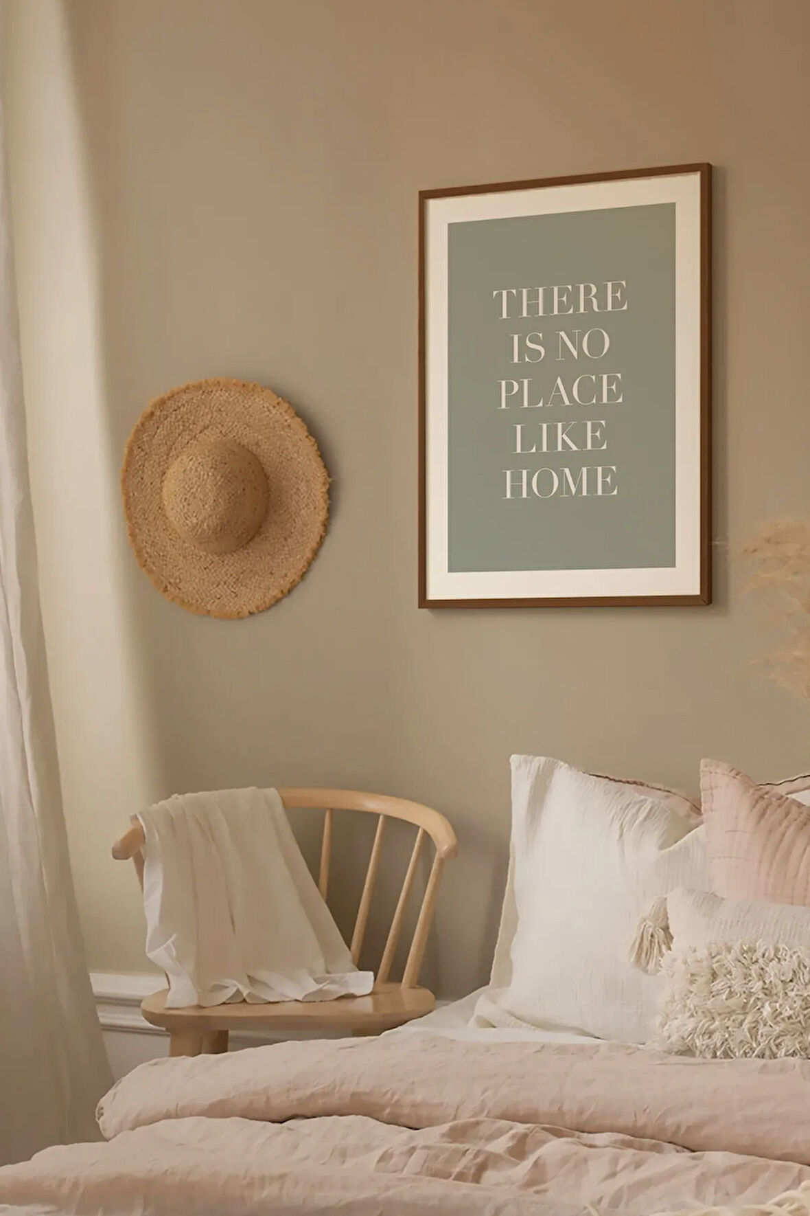 Tek Parça Kahverengi Gerçek Ahşap Çerçeveli Tablo Seti - Model 25