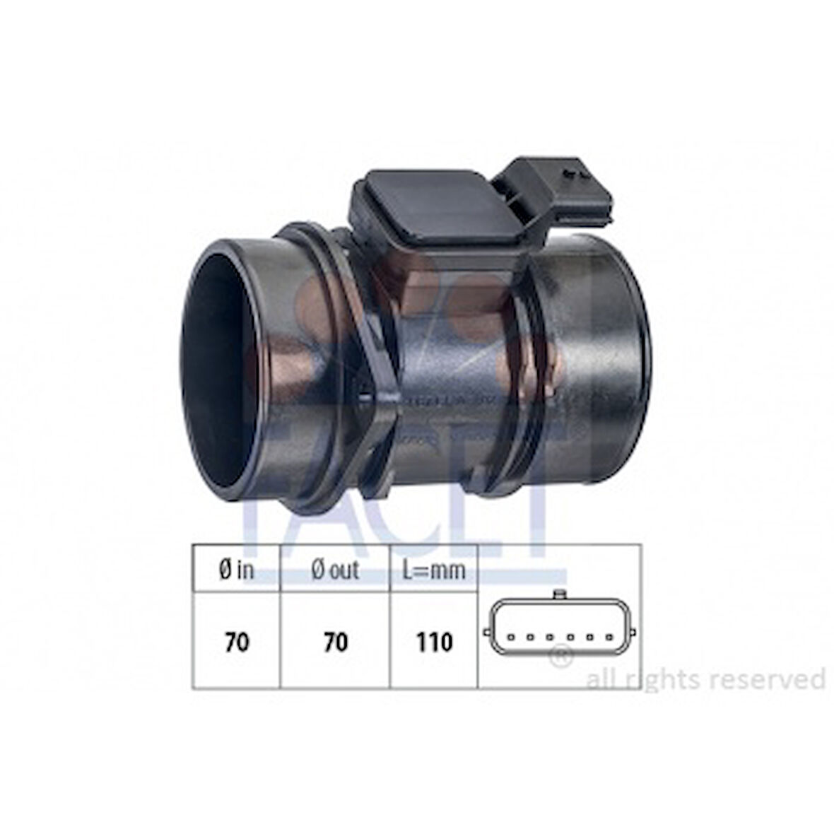 Renault (debimetre) Hava Kutle Olcer (maf) K9k Nissan Micra Note 1,5 DCI Megane II-Clio 3-Kangoo-Laguna II - Facet 10.1363