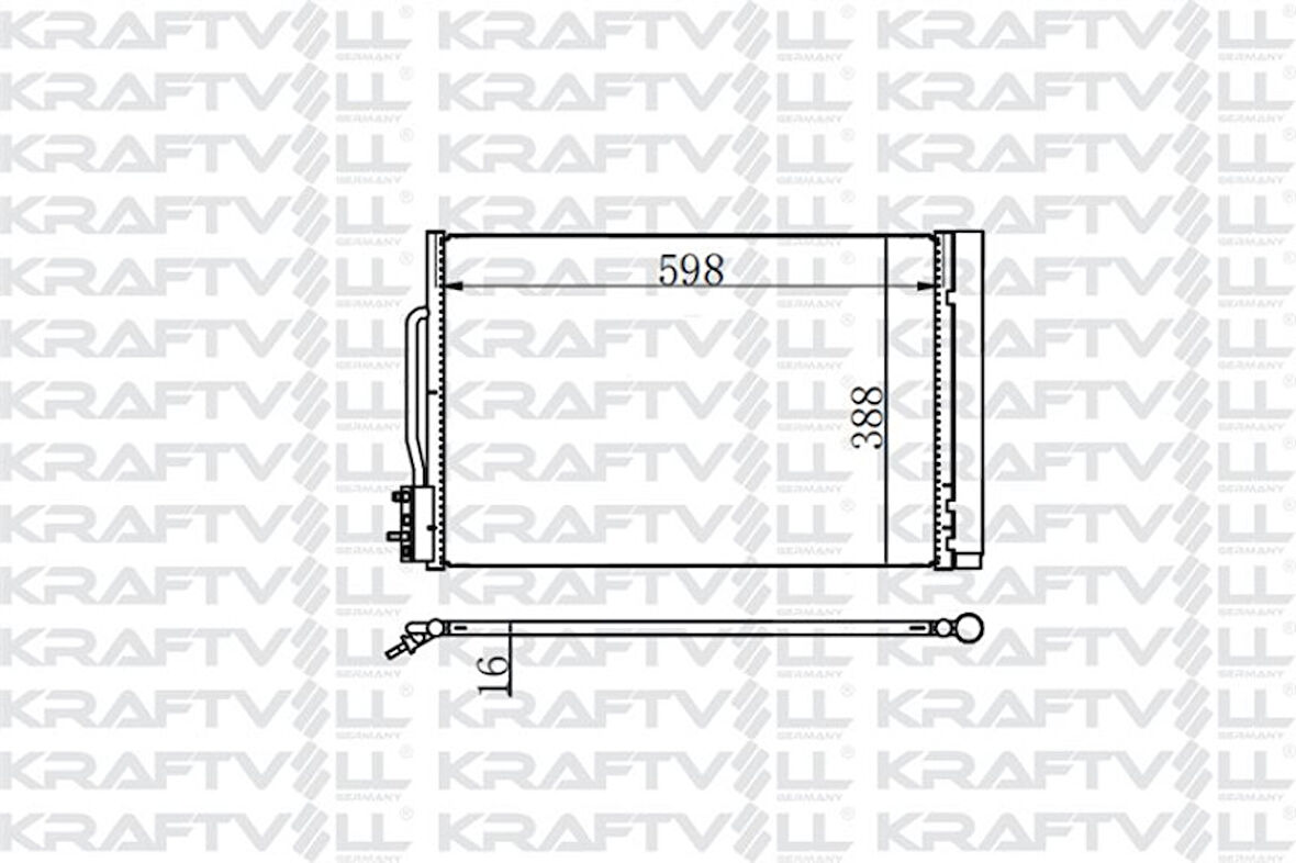 Opel Klima Radyatoru İnsignia B 15> Otomatık / Manuel - Kraftvoll 08060238