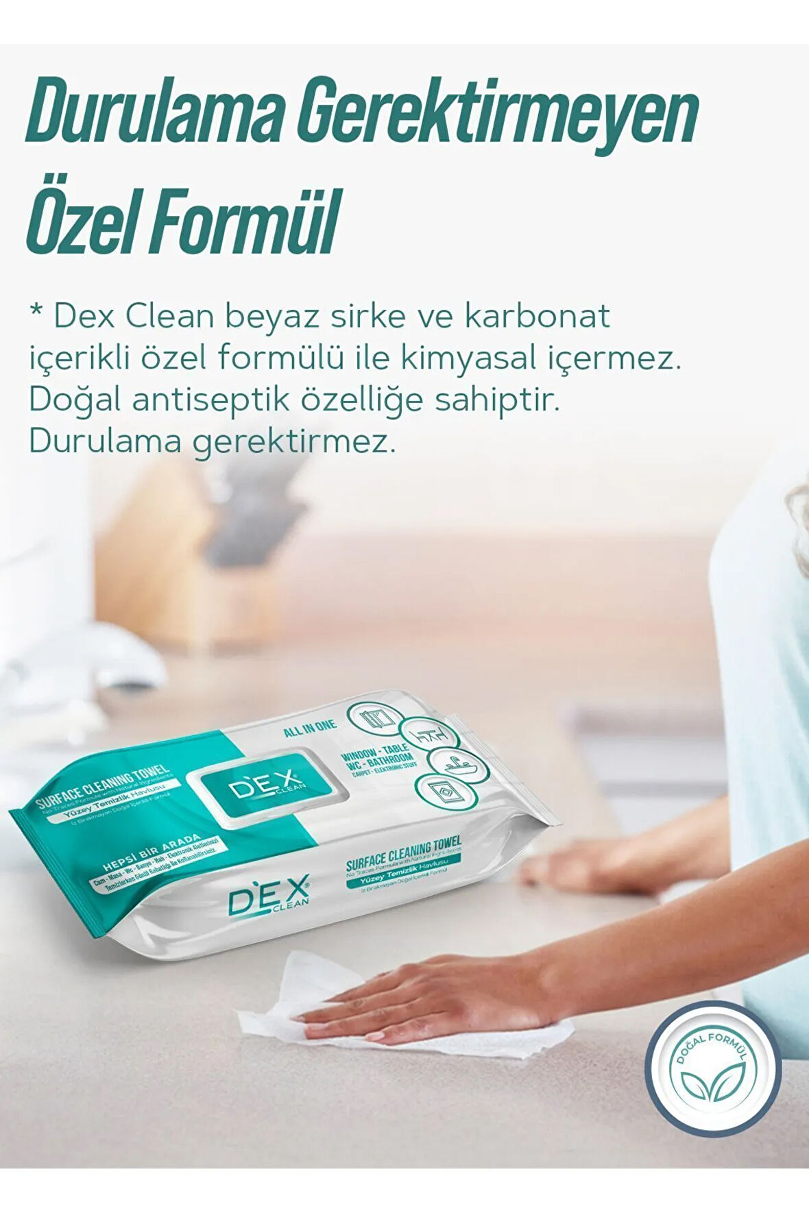 Clean Yüzey Temizlik Havlusu 100'lü 6'lı Paket