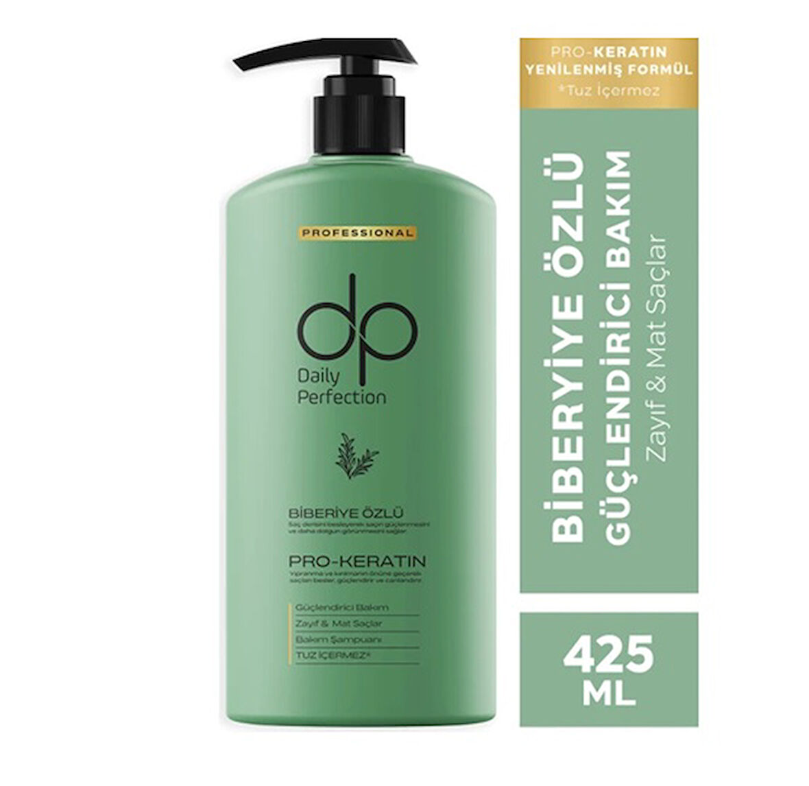 Dp Şampuan Keratin Biberiye Özlü Tuzsuz 425 Ml