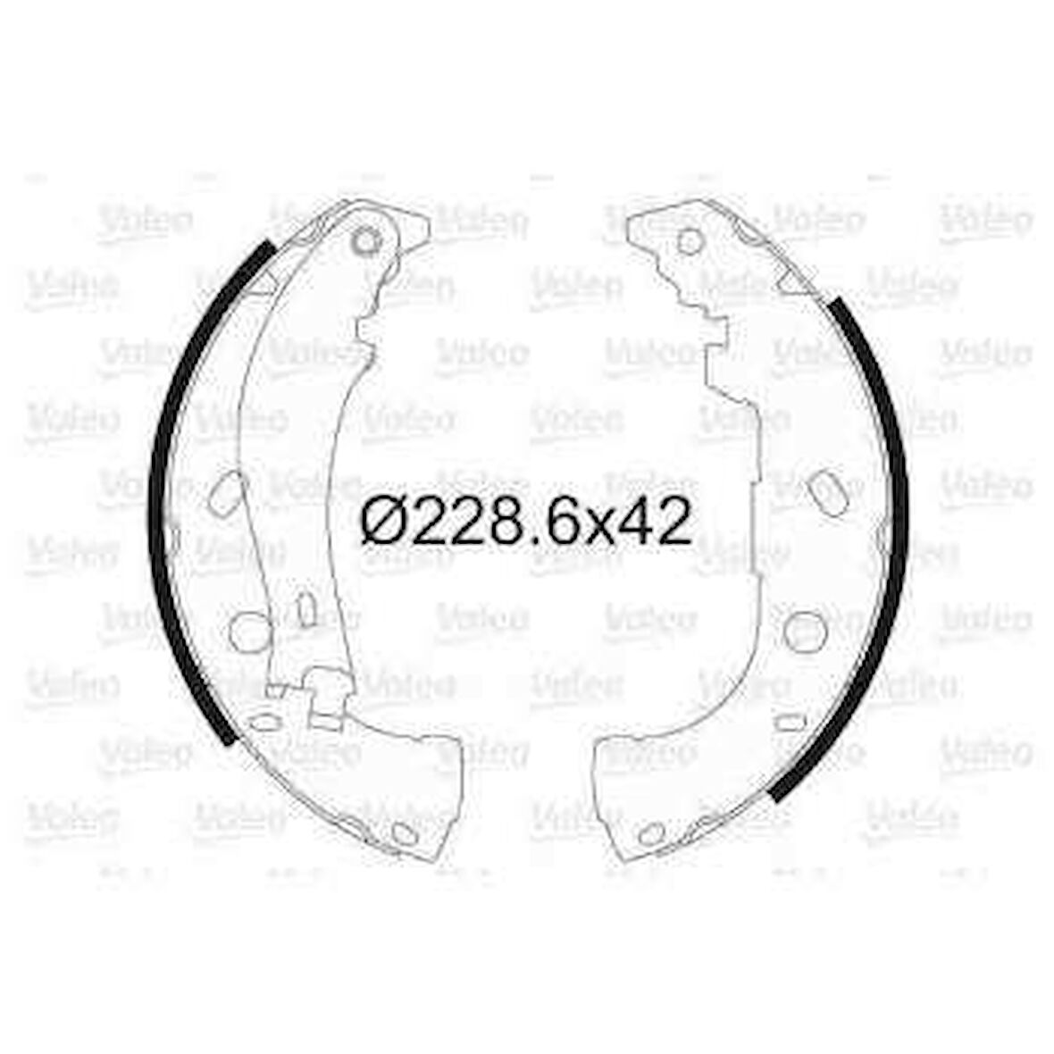 Fiat Arka Fren Balatası Pabuc Marea Albea Palıo Weekend 1,2 / 1,4 / 1,6 / 1,9 96> - Valeo 562646