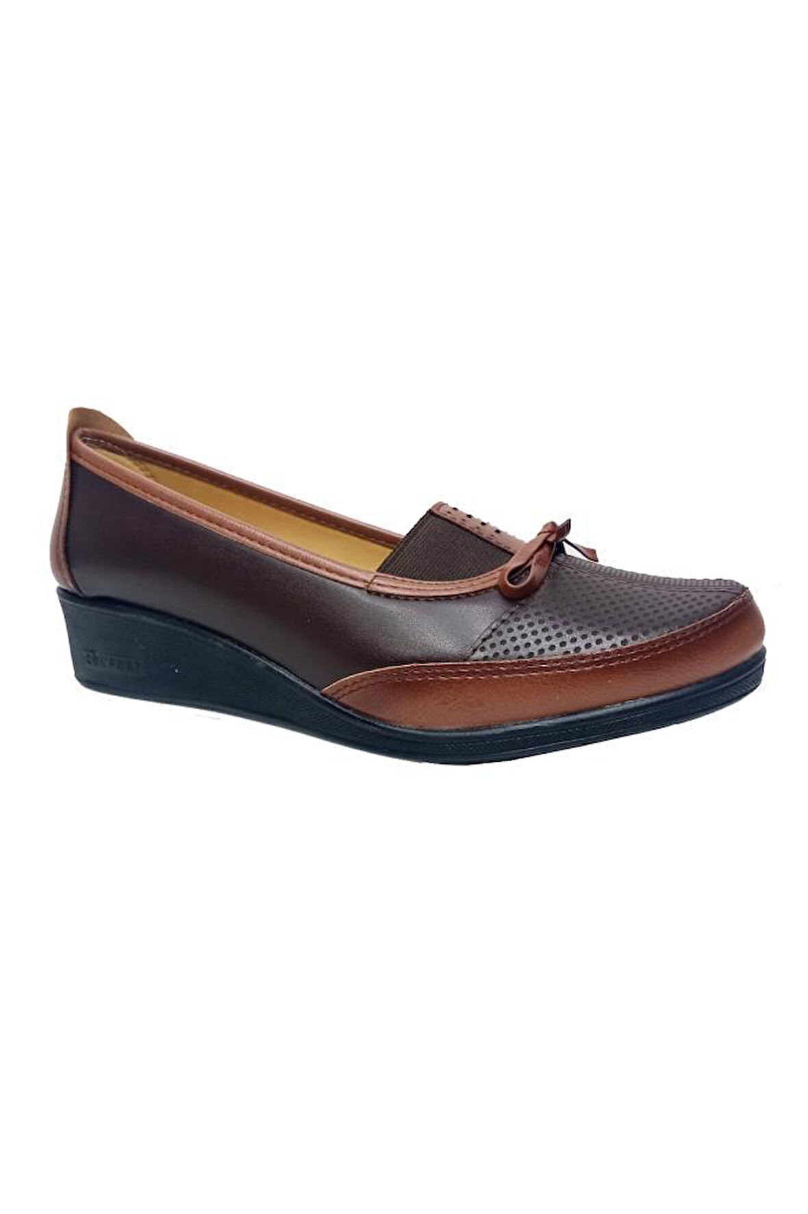 Dinçoflaz 005-048 Deri Fashion Kadın Ayakkabı Taba Kahverengi
