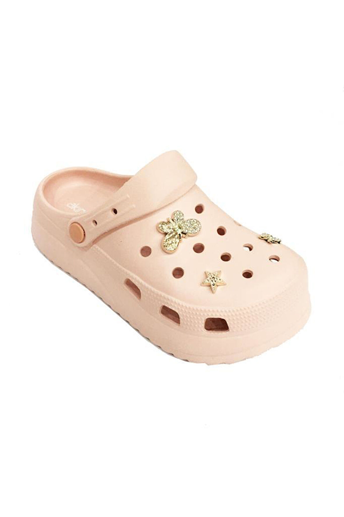 Akınal E428-24  Medical Sabo Taşlı Kadın Terlik Somon