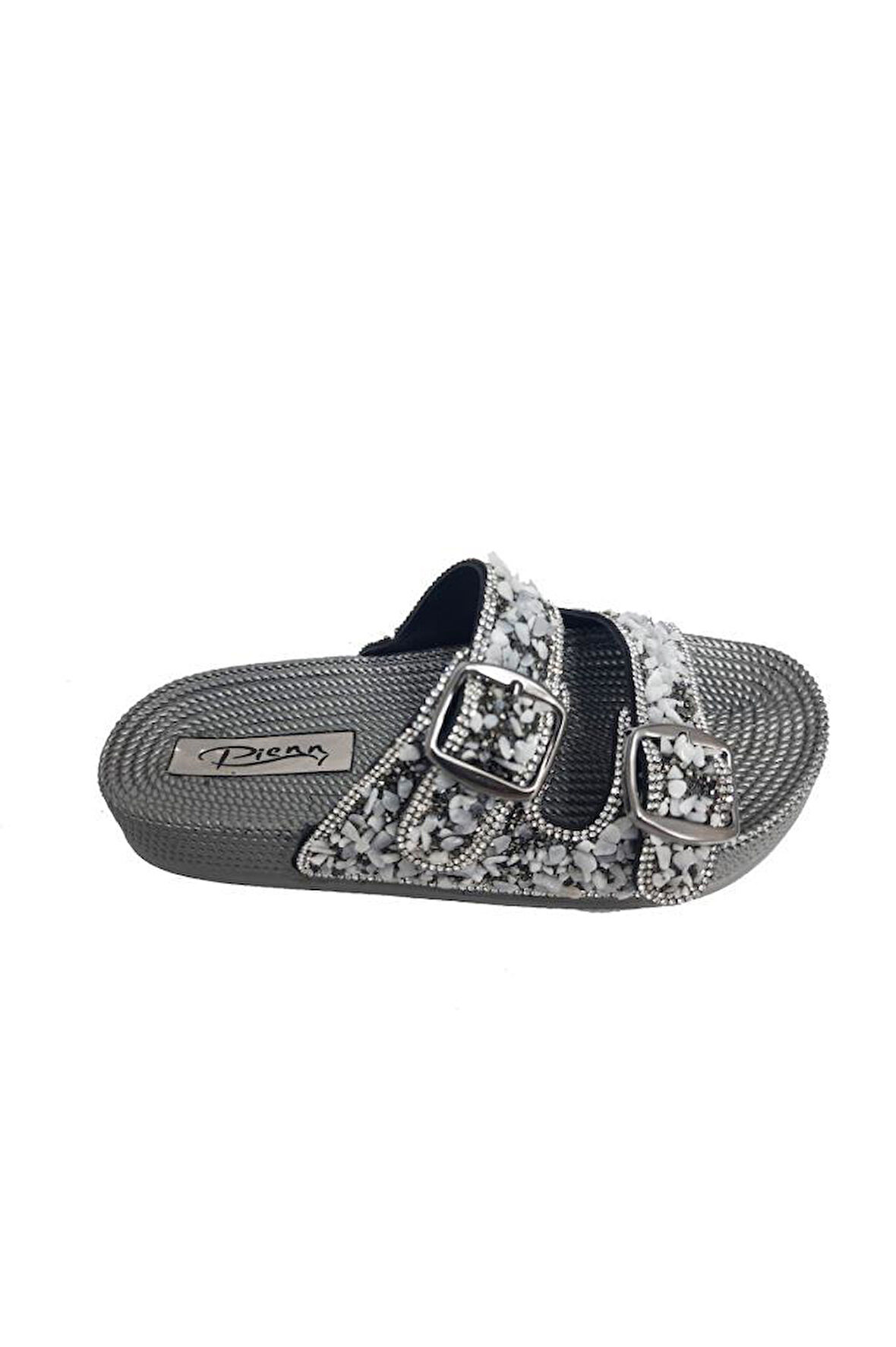 Pienn 20057-001 Anatomik Fashion Taşlı  Kadın Terlik