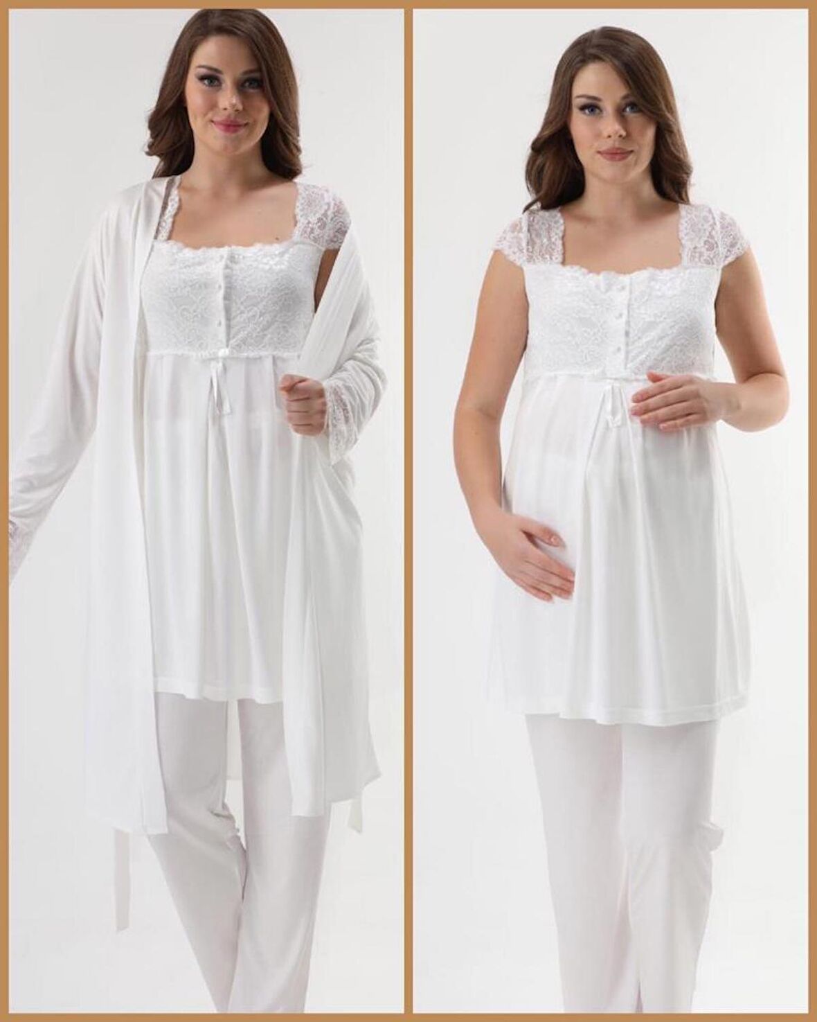 ELİT 3200 HAMİLE LOHUSA 2021 YENİ SEZON SADE VE ŞIK 3 LÜ LOHUSA