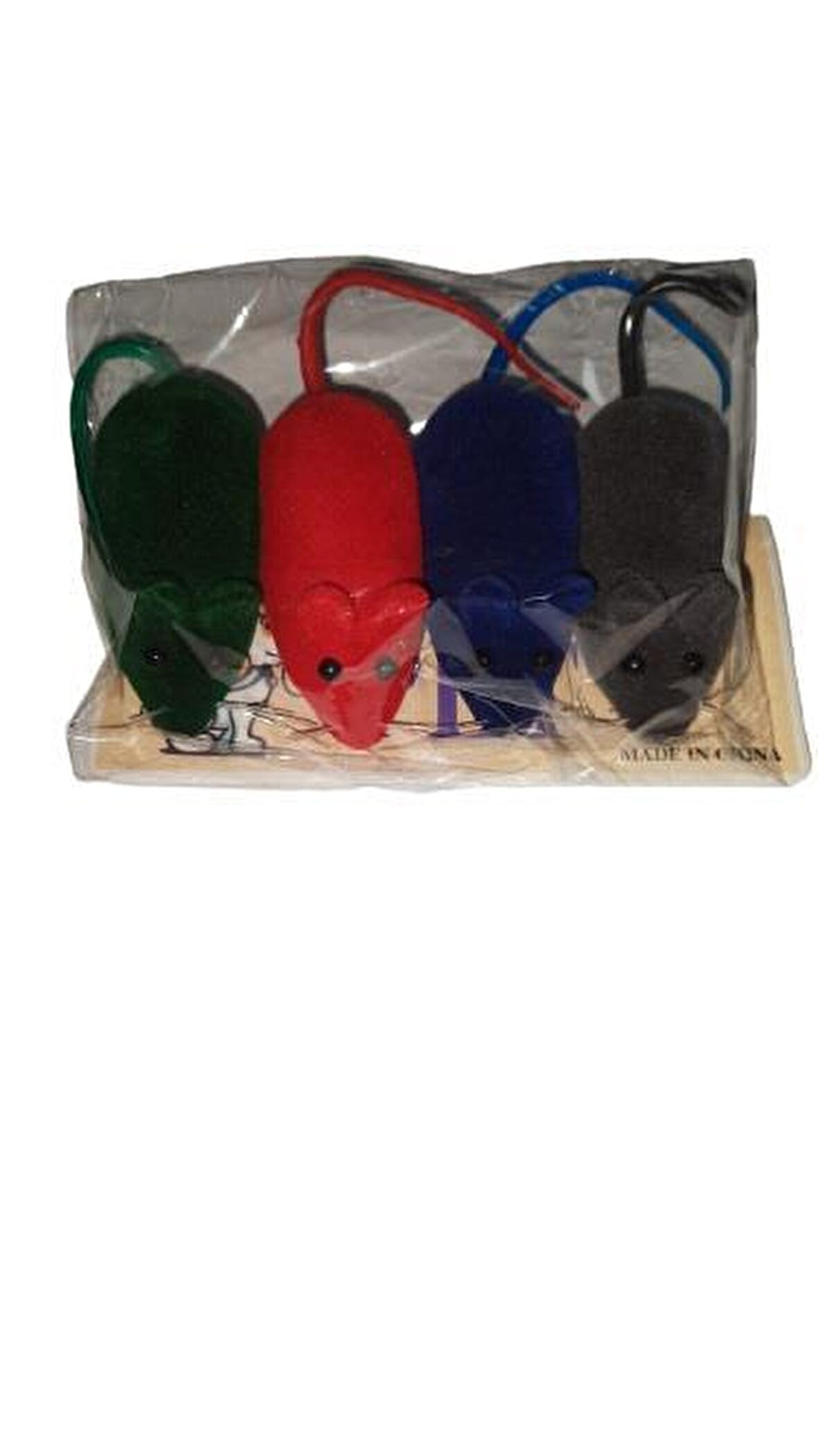 Pet Toys 4lü Renkli Öten Fare