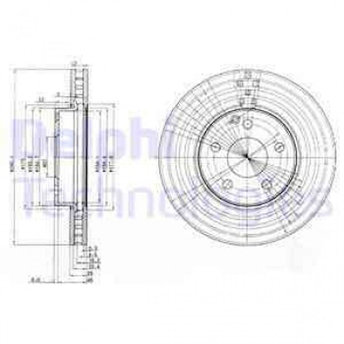 Mercedes Fren Diski On E-Class W211 02>08 S211 03>09 - Delphi Bg3755c