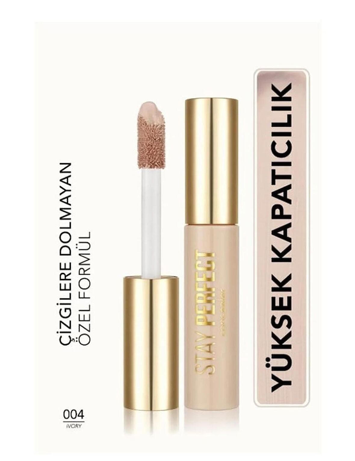 Flormar Stay Perfect Yoğun Pigmentli Kapatıcı 004 Ivory: Soğuk Alt Ton