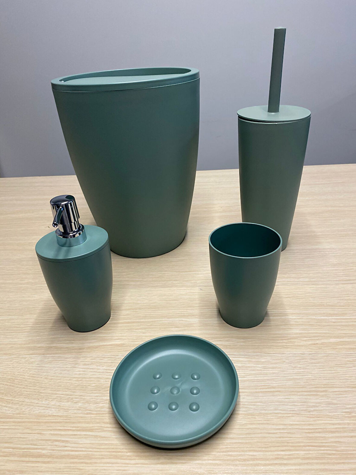 Primanova Pure 5 Li Banyo Seti Nil Yeşili M-SAS14-05