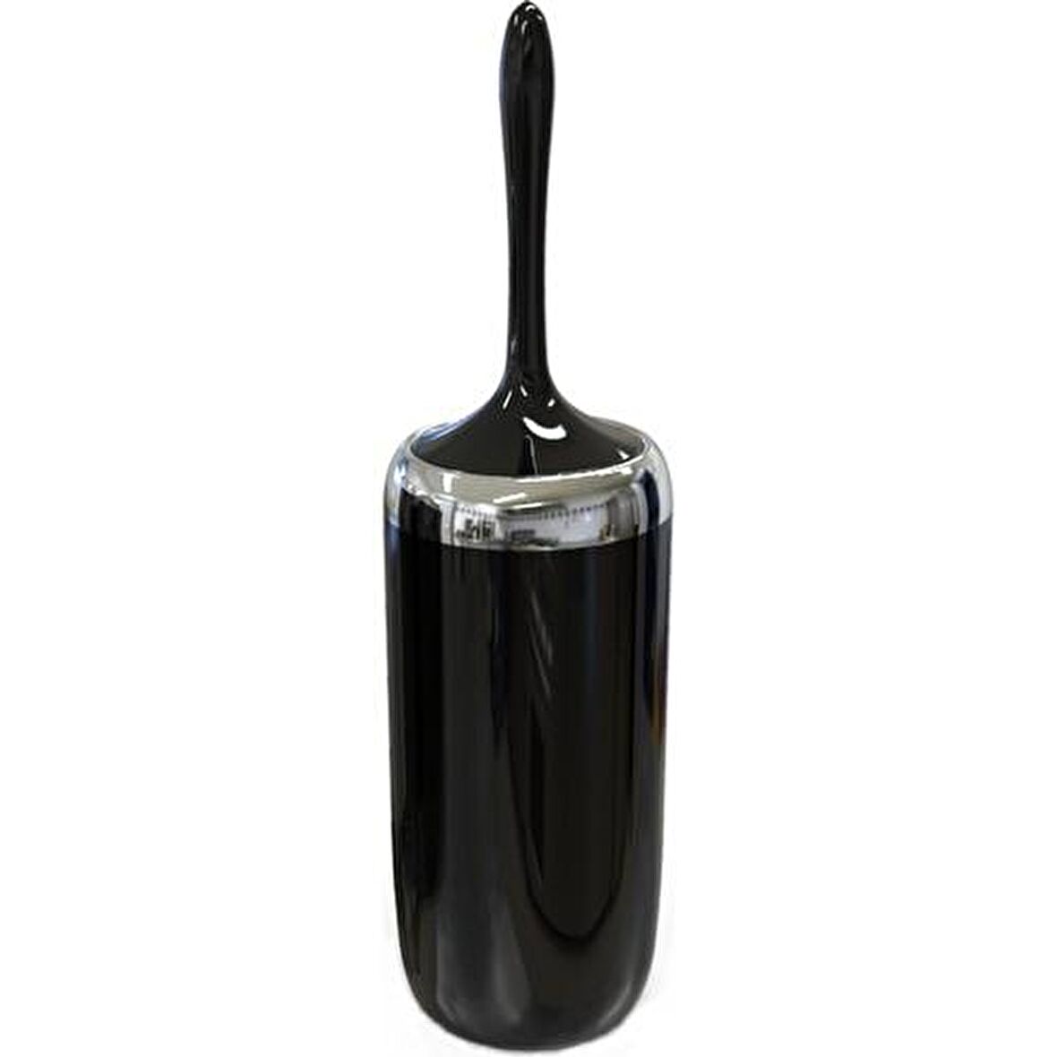 Primanova Lima Klozet Fırçası Krom Dekorlu - Siyah M-E07-06-P