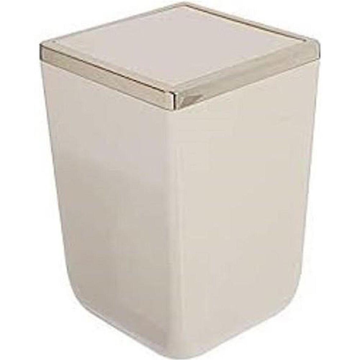 Primanova Çöp Kovası Kapaklı Bej Altın M-SA05-09-A