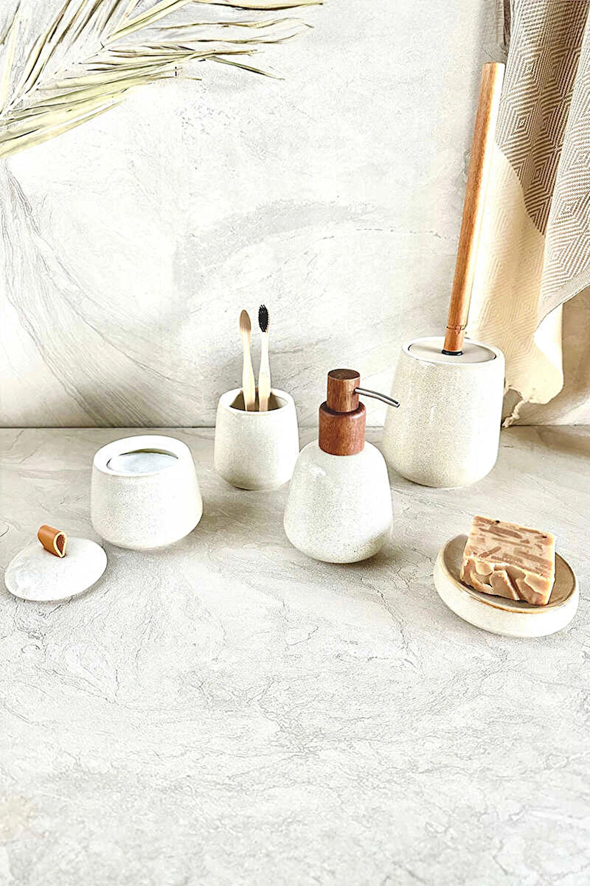 Primanova Bjorn 5'li Banyo Seti Bej