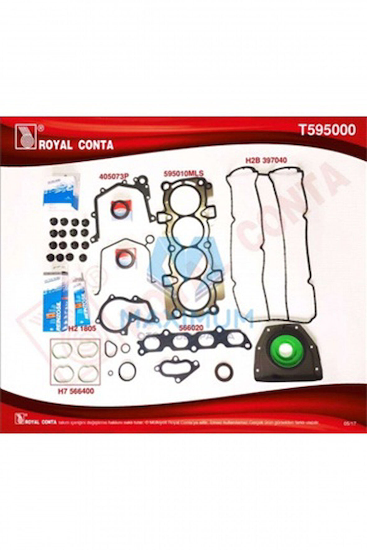 Ford Motor Takım Contası (reinz Keceli Subap Lastıklı) S,k,c Dahıl Focus II 1,6 Zetech 16v Benzinli 07> - Royal T595000