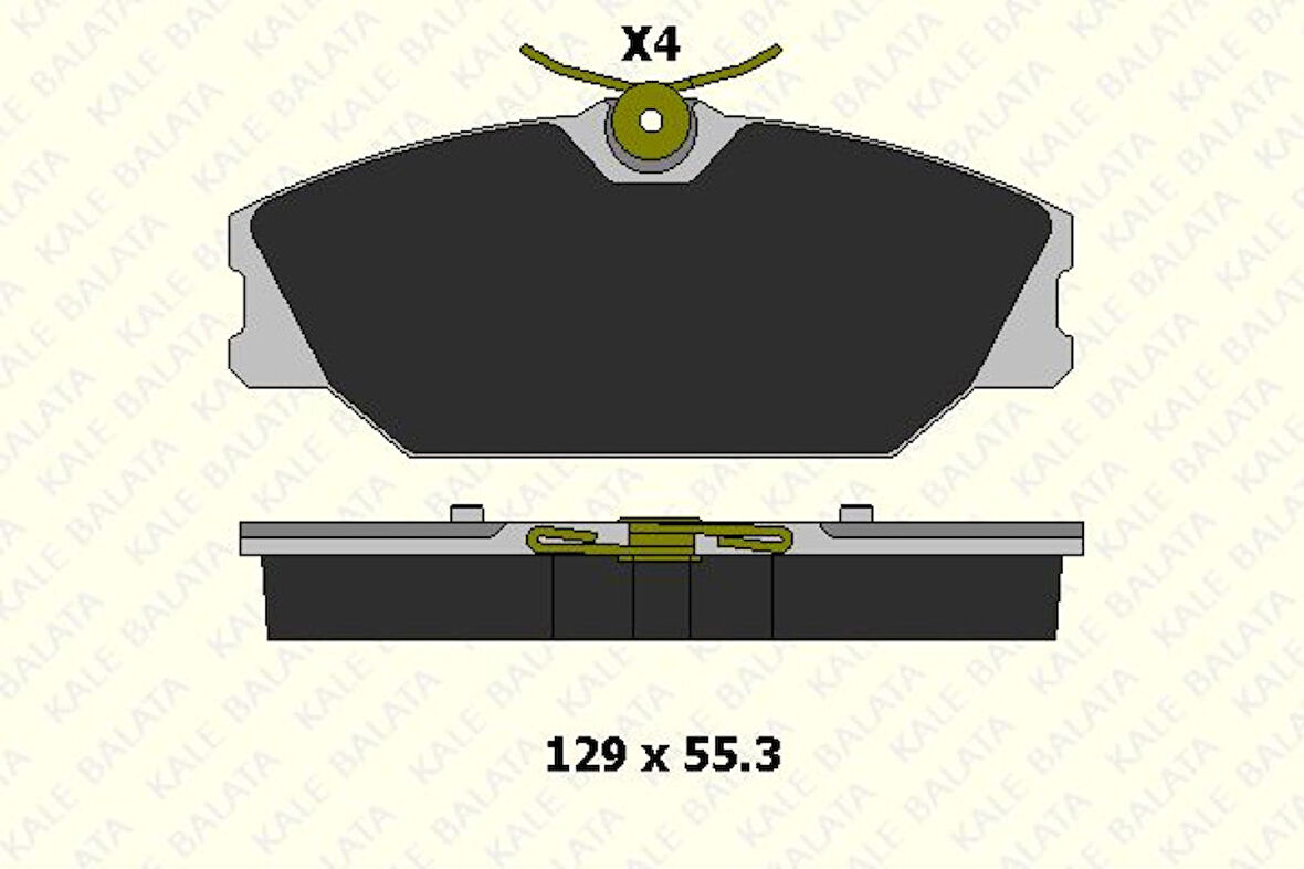 Renault On Fren Balatası Laguna Safrane Scenic Megane 1,6 / 1,4 16v - Kale B 23172 183 24 Ans