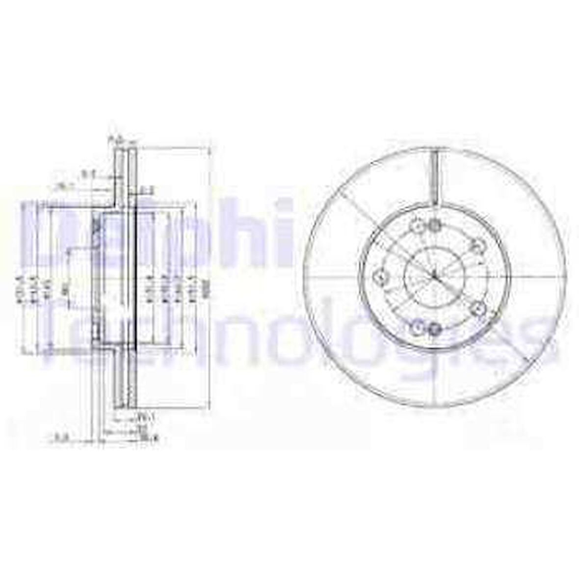 Renault On Fren Aynası (diski) Havalı Laguna I Safrane 2,0 / 2,2 5 Bijon - Delphi Bg2695