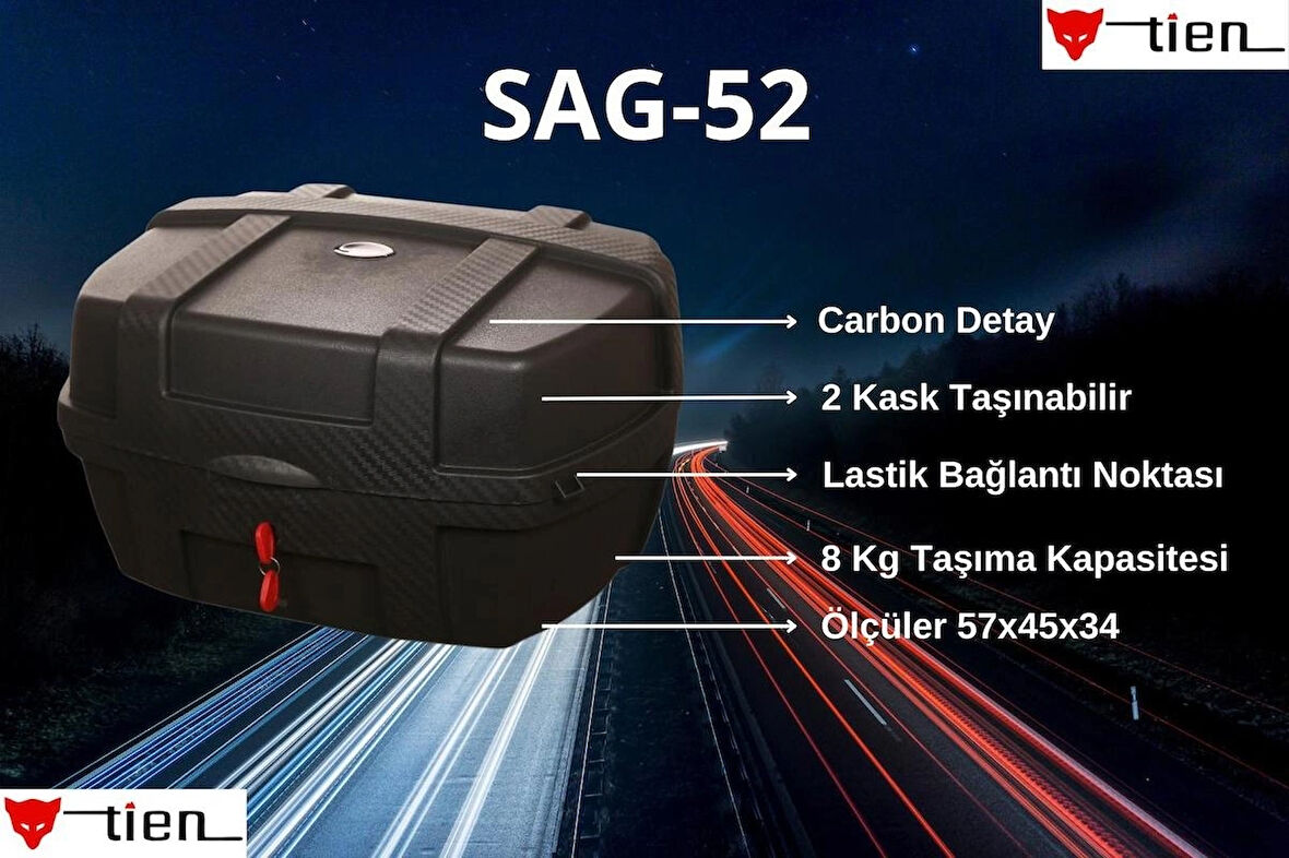 Motosiklet Çantası - 52 L