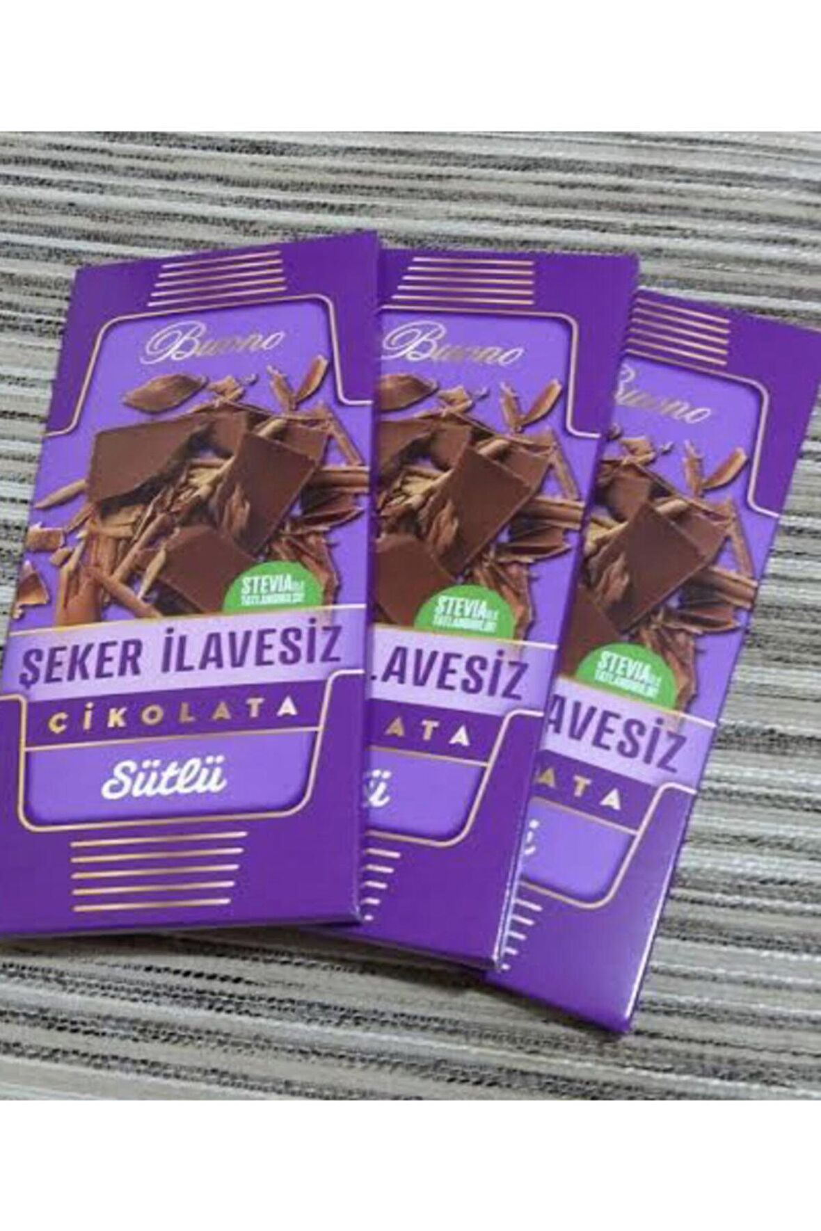 Şeker Ilavesiz Çikolata Sütlü Stevyalı Stevia Ile Tatlandırılmış Diyabetik 100 gram