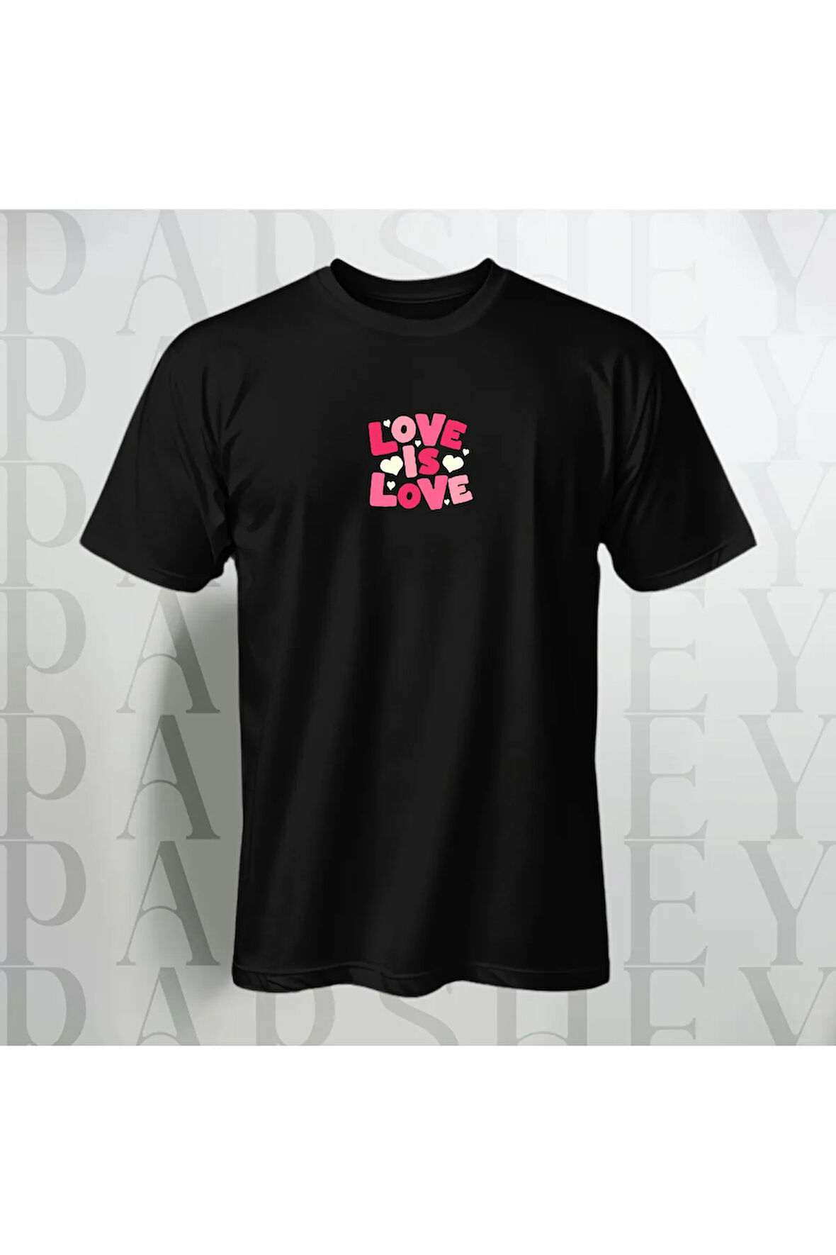 Love is Love Oversize T-Shirt Unisex Yarım Kollu Bisiklet Yaka %100 Pamuk
