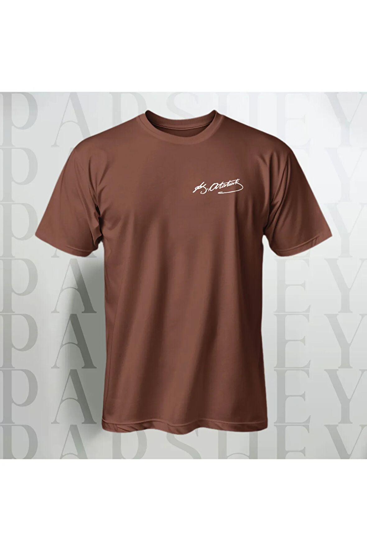 Mustafa Kemal Atatürk İmzalı Oversize Siyah Yarım Kollu %100 Pamuk T-shirt