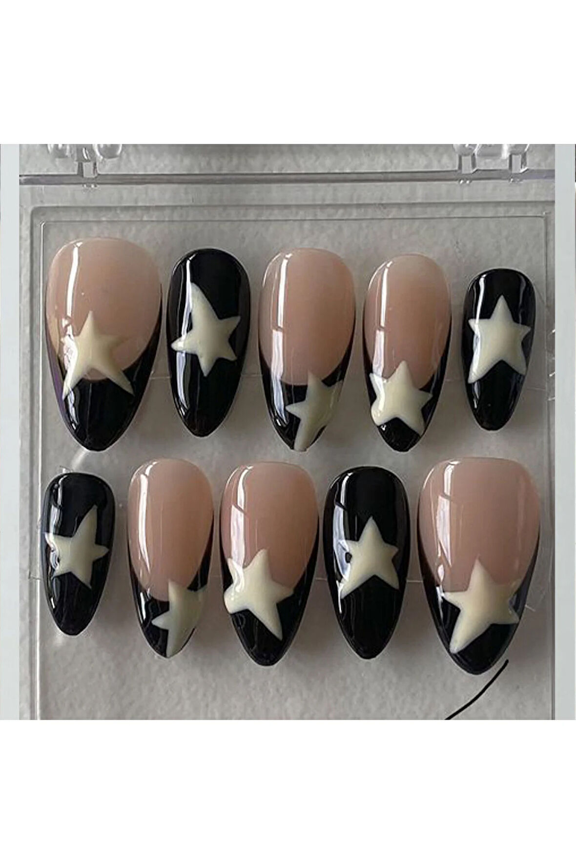 12'li Hazır Takma Tırnak Yanında Bant Yapıştırıcı ile Birlikte