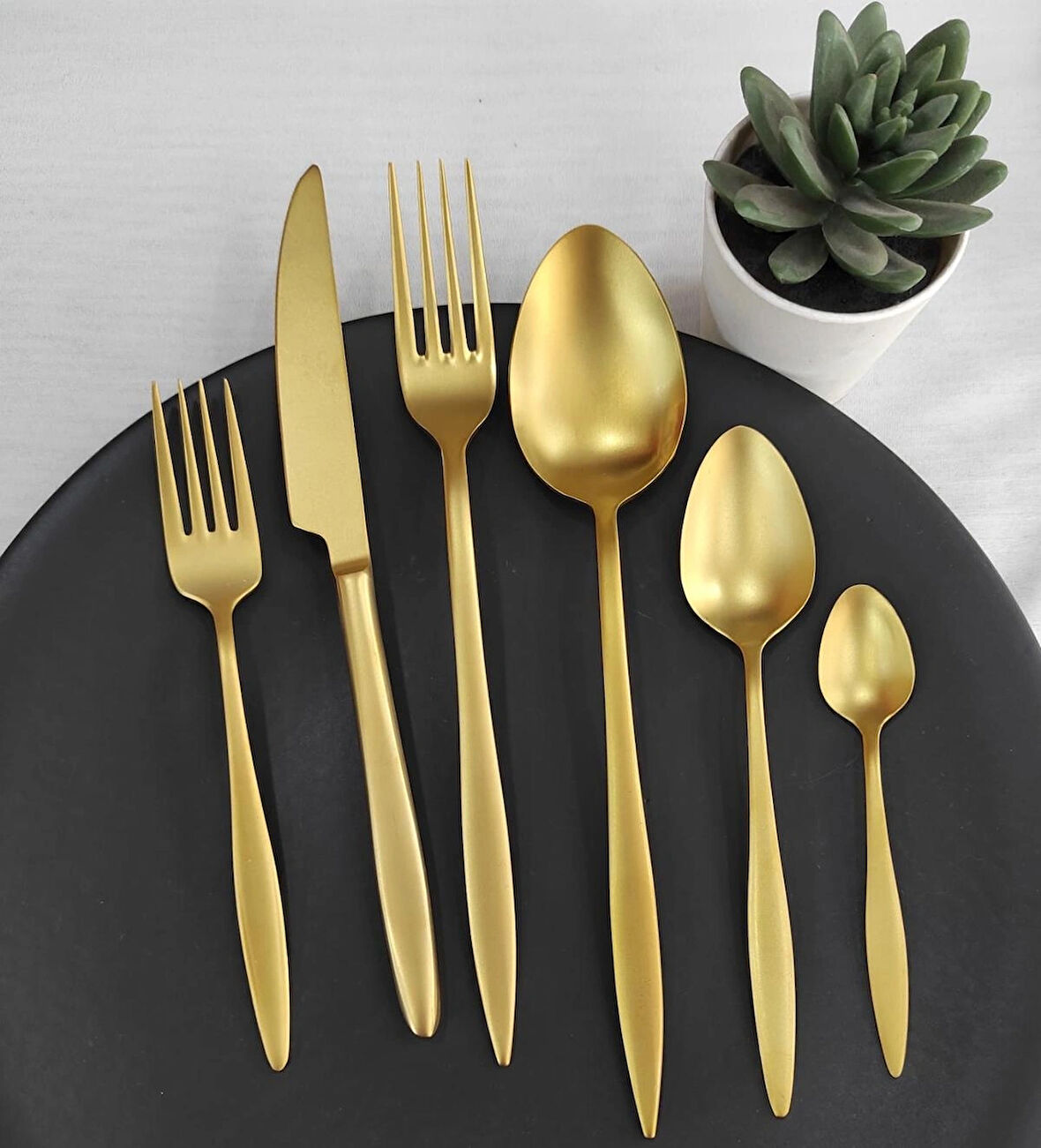 Carmen Mat Gold 36 prç Çatal Kaşık Bıçak Seti