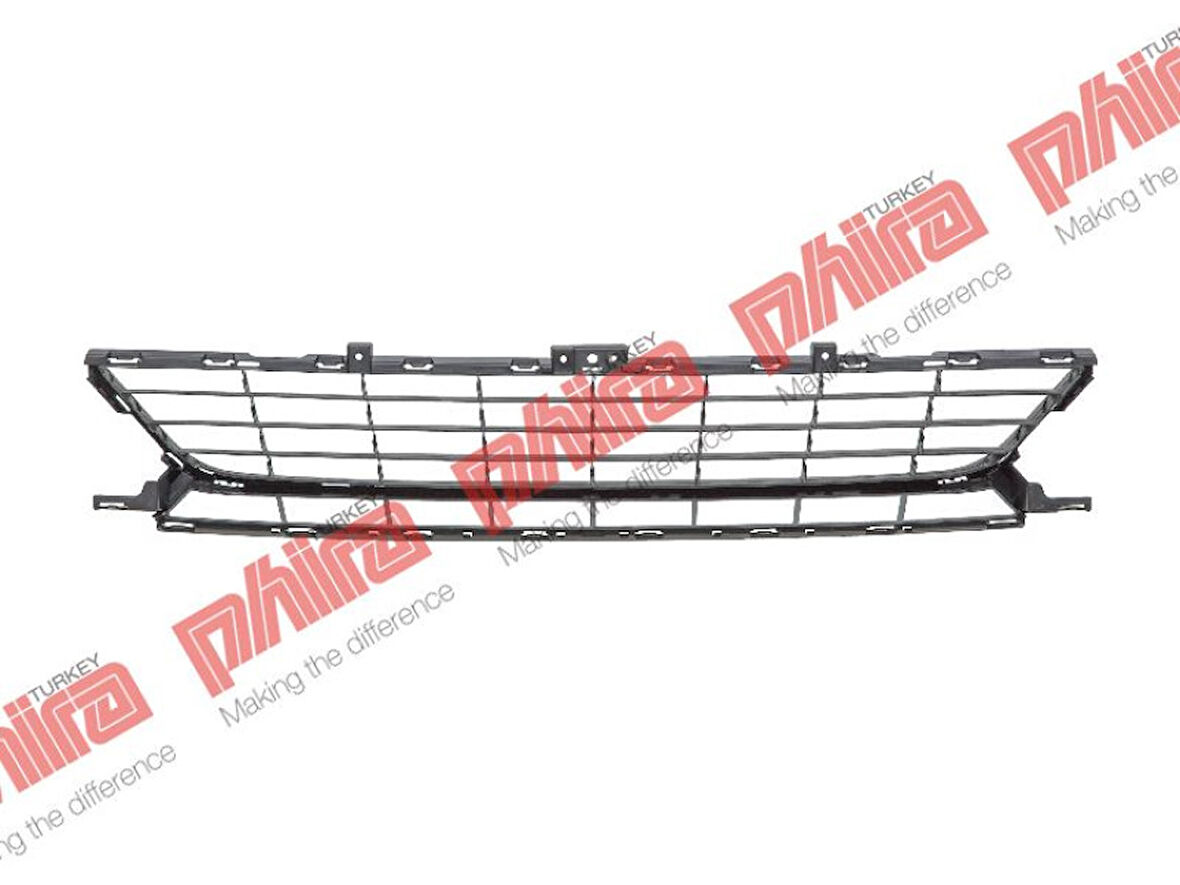 Renault Tampon İzgarası On Orta Siyah Megane III 14> - Phira Mg-14110