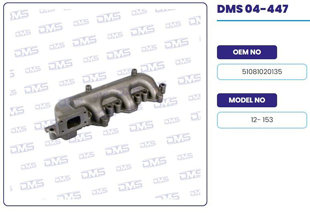 Man Truck Egzoz Manıfoldu Man 12.153-12.163 - Demosan 04-447