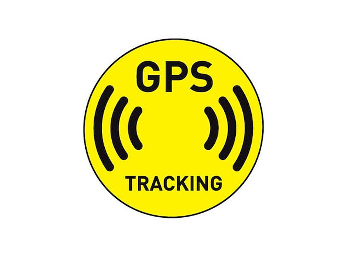 4 adet Gps Tracing Takip Etiketi Uyarı Yapıştırması 10cm  md3
